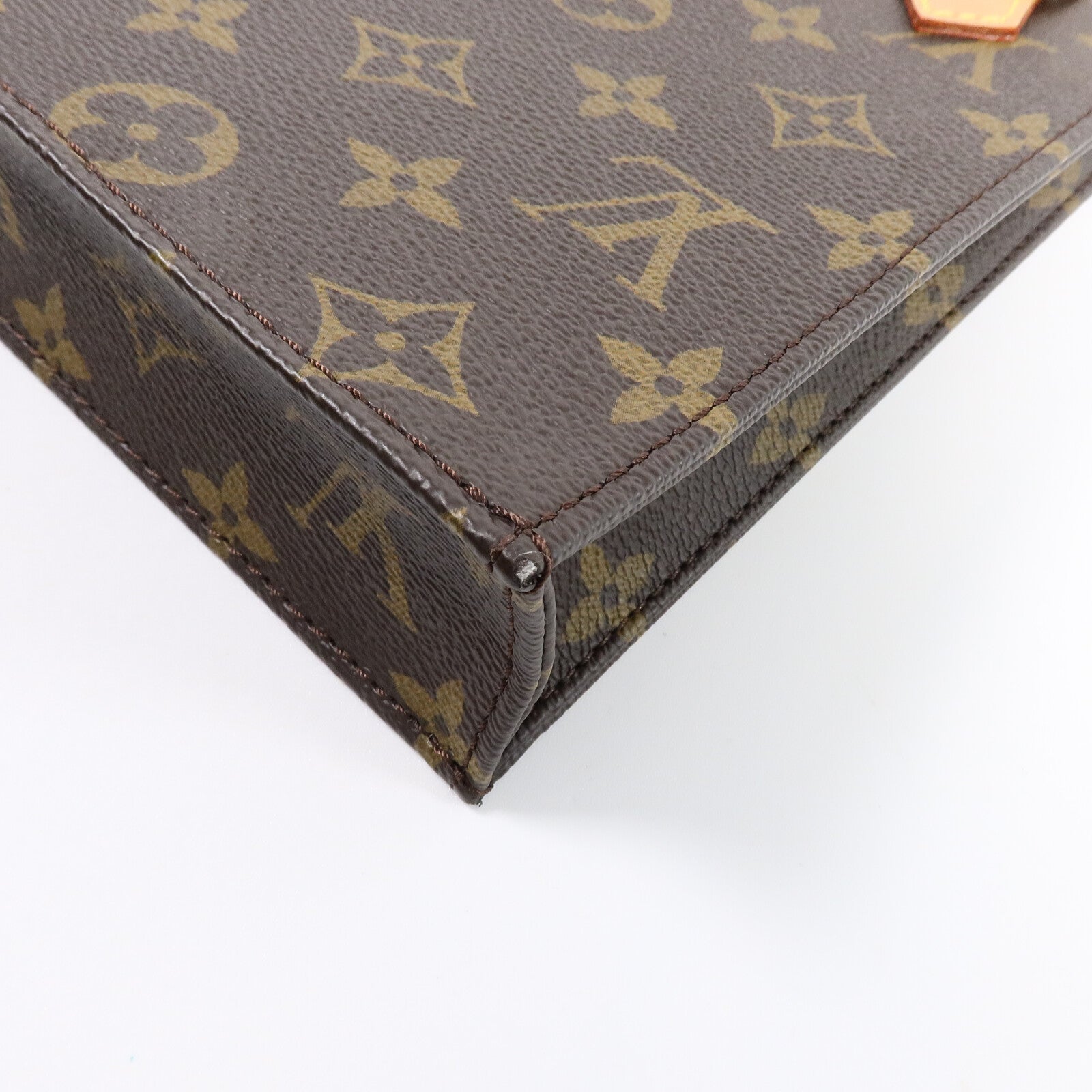 LOUIS VUITTON Monogram Petit Sac Plat手挽肩背兩用袋
