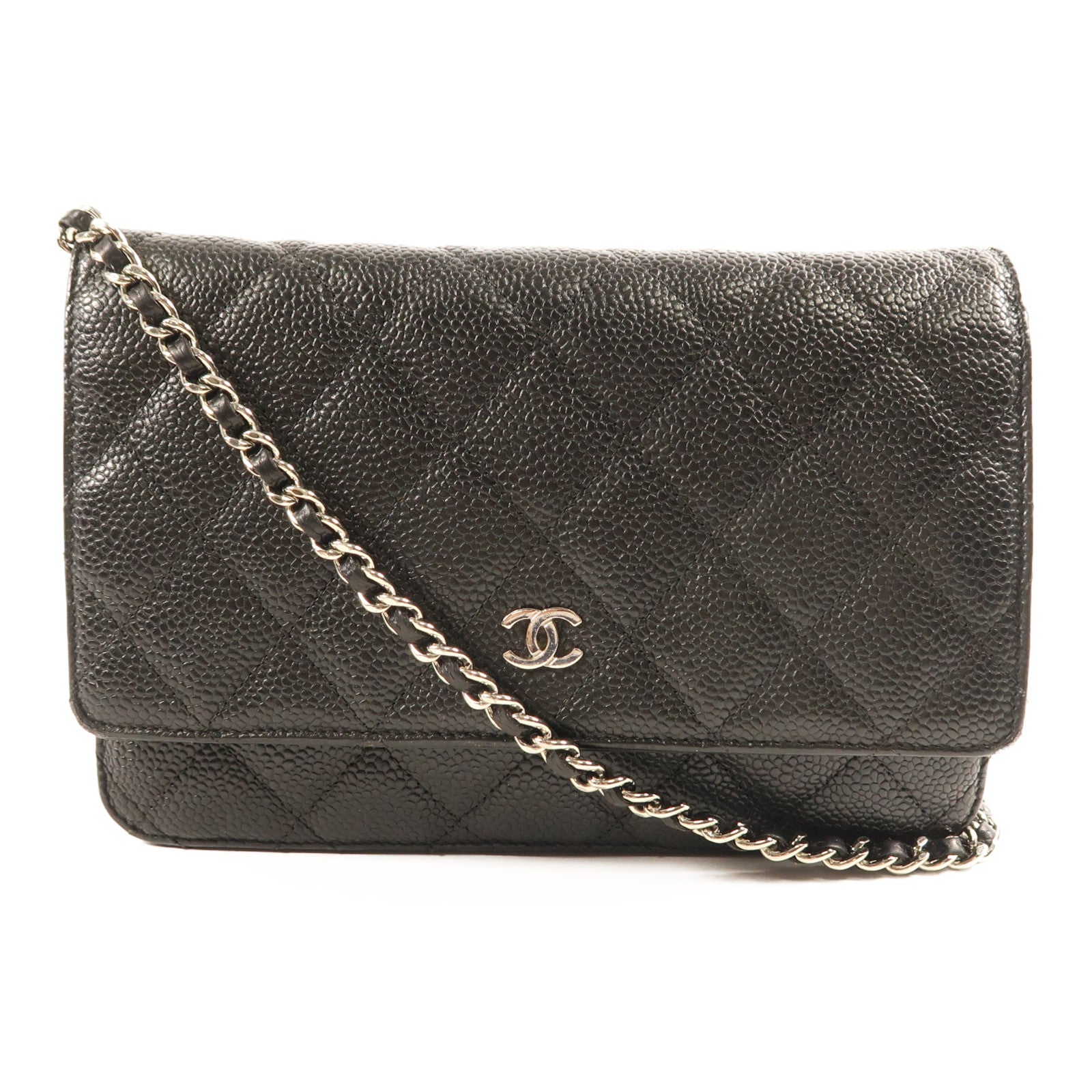 CHANEL 牛皮皮革WOC Wallet On Chain鏈帶肩背袋