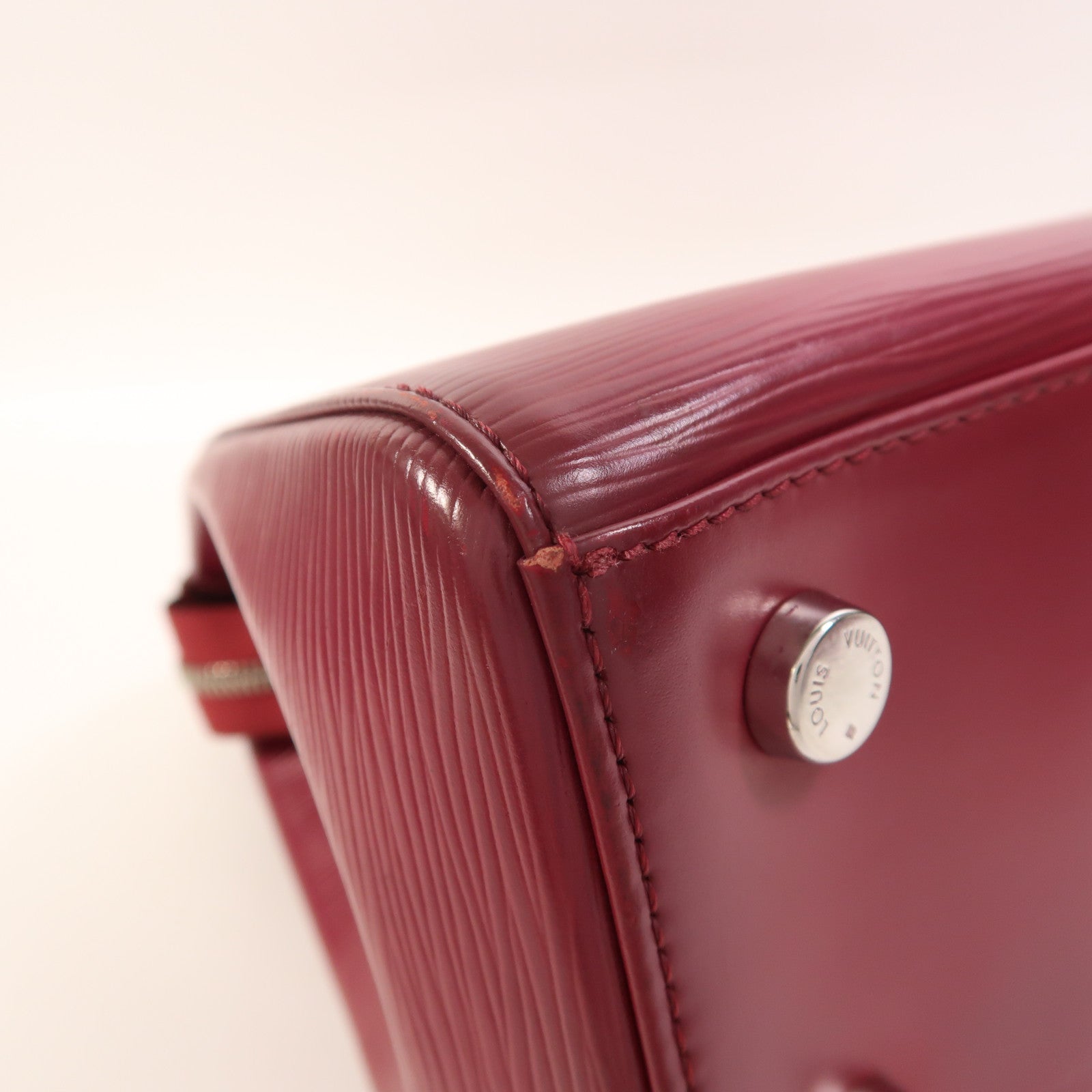 LOUIS VUITTON Epi Brea MM銀扣手挽肩背兩用袋