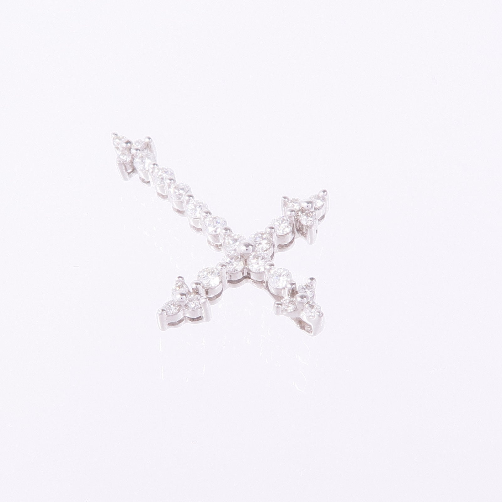 JEWELRY 18K白金Diamond Pendant Top鑽石吊墜