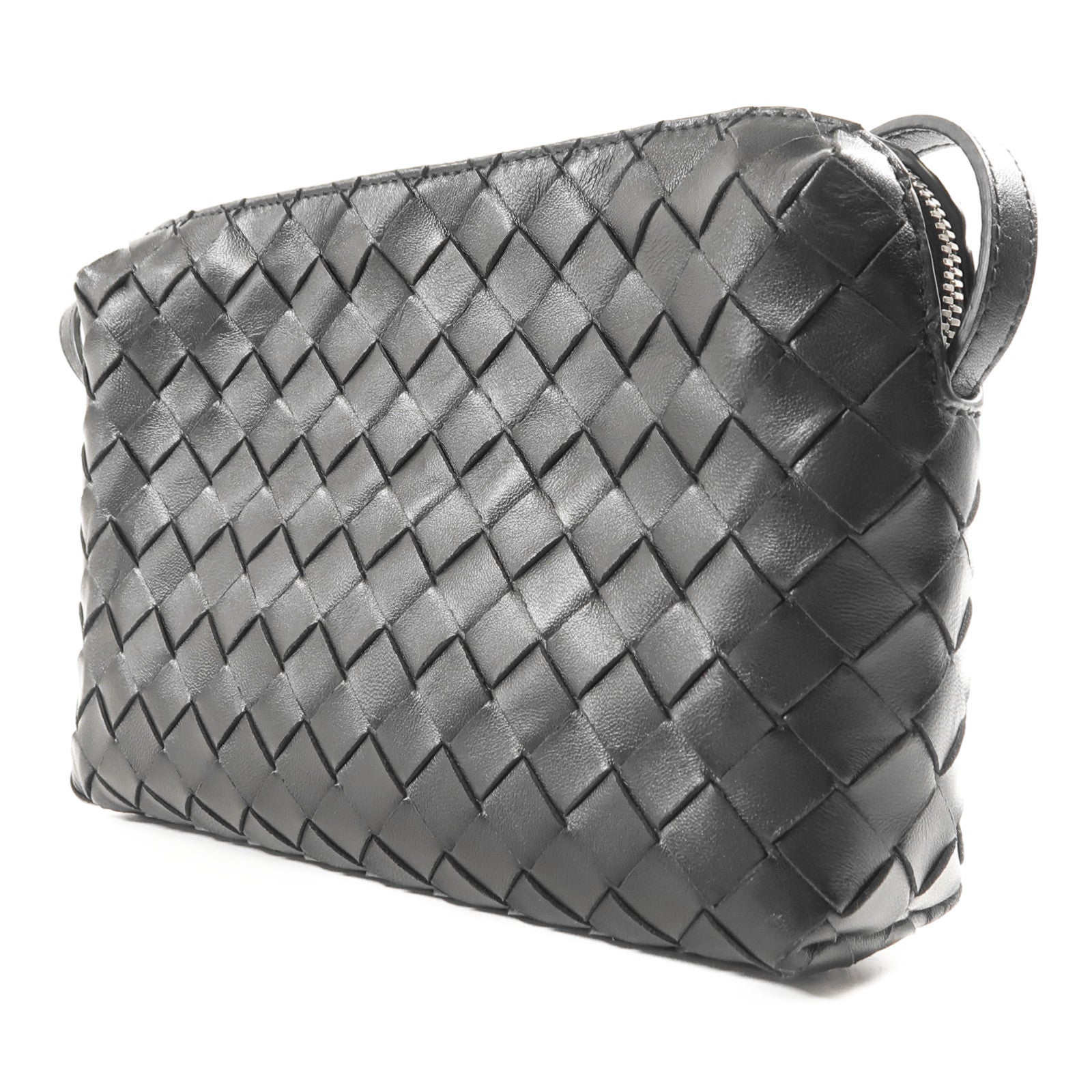 BOTTEGA VENETA 【激減優惠】牛皮皮革Shoulder Bag銀扣肩背袋
