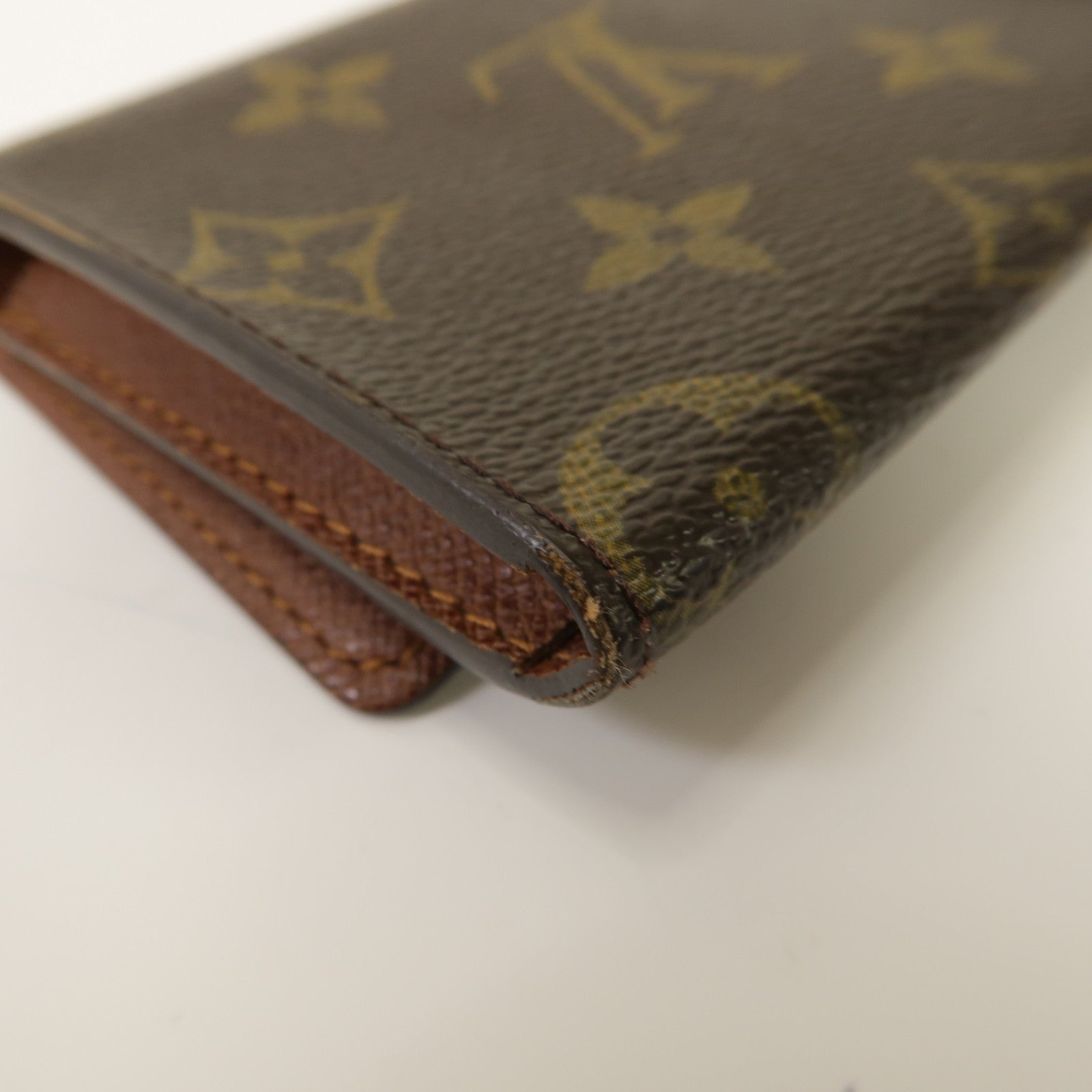 LOUIS VUITTON Monogram Card Case卡片套啡色