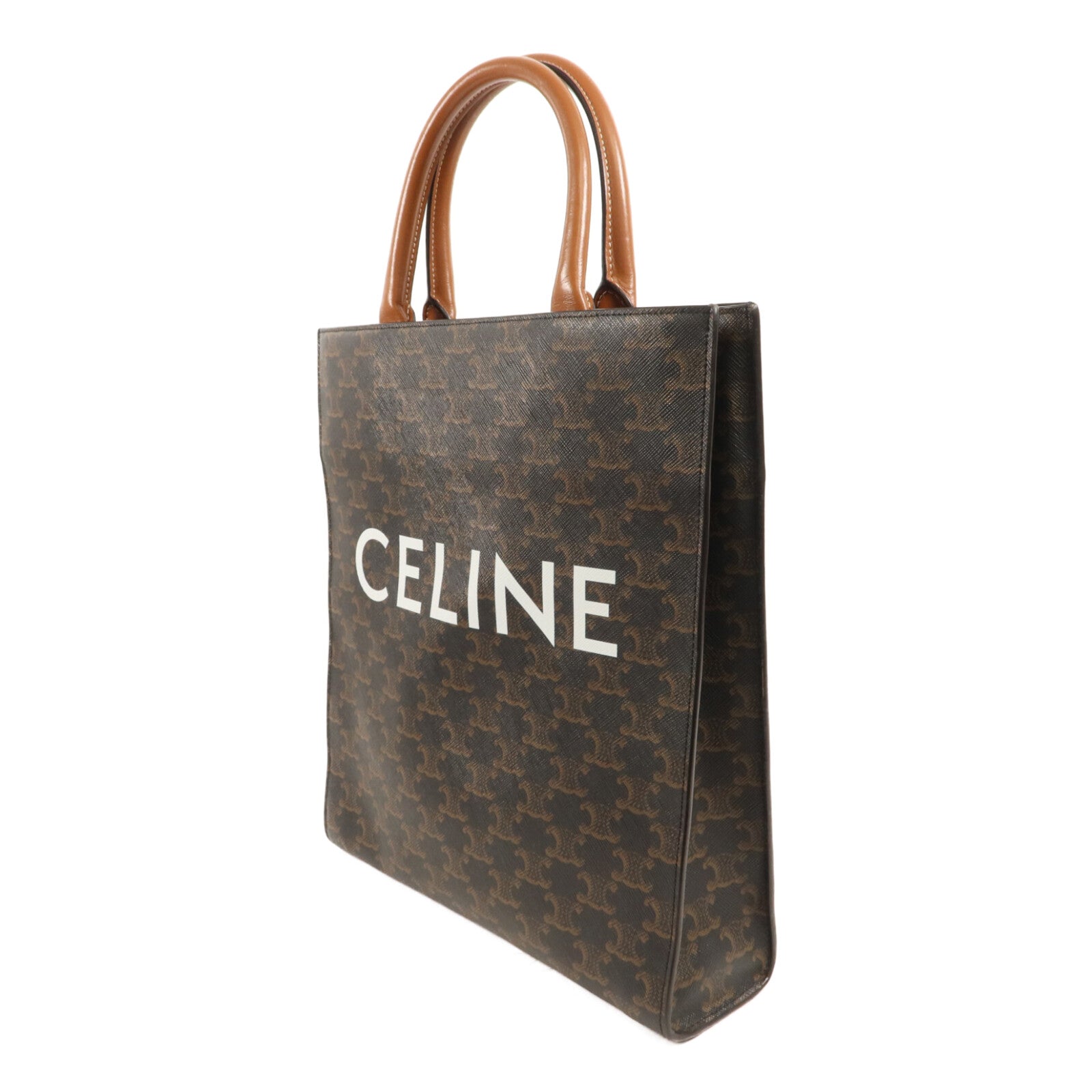 CELINE 塗層帆布Triomphe Cabas Tote Bag手挽肩背兩用袋
