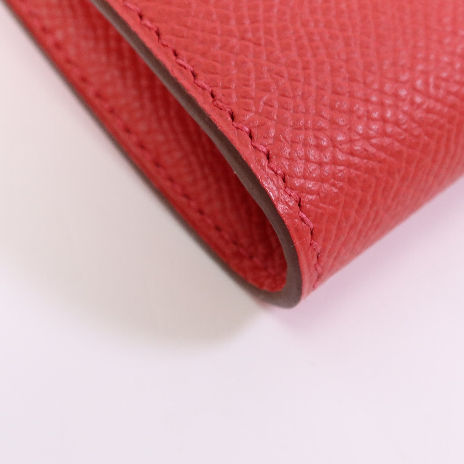 HERMES 【激減優惠】Epsom皮革Kelly Long Wallet銀扣長錢包Bougainvillea
