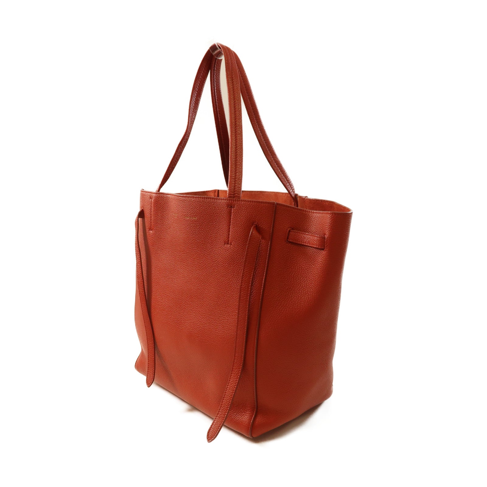 CELINE 牛皮皮革Tote Bag金扣手挽袋紅色