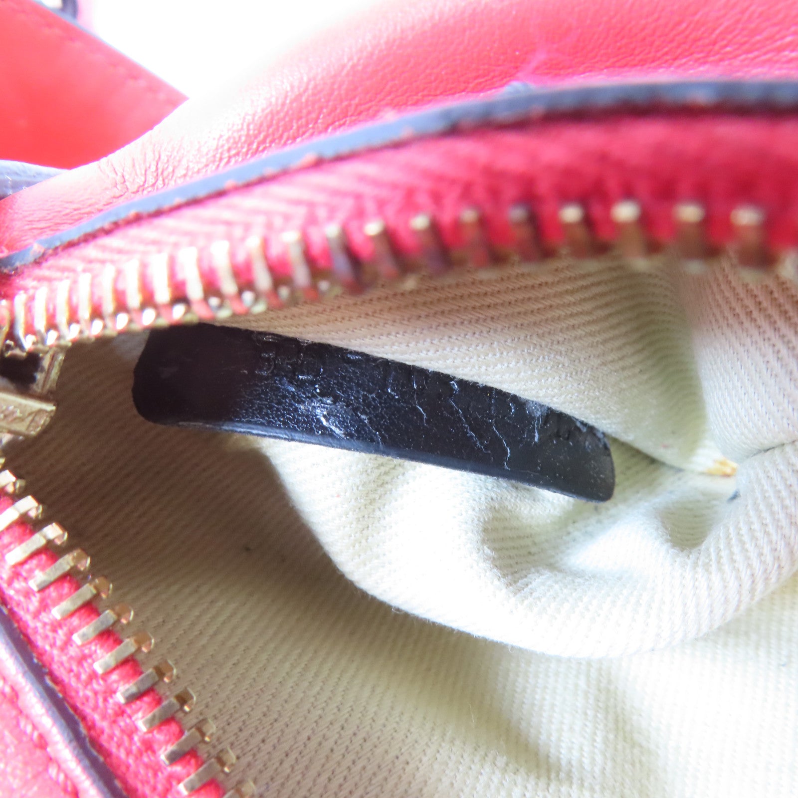 Valentino 牛皮皮革2 Way Shoulder Bag金扣手挽肩背兩用袋紅色