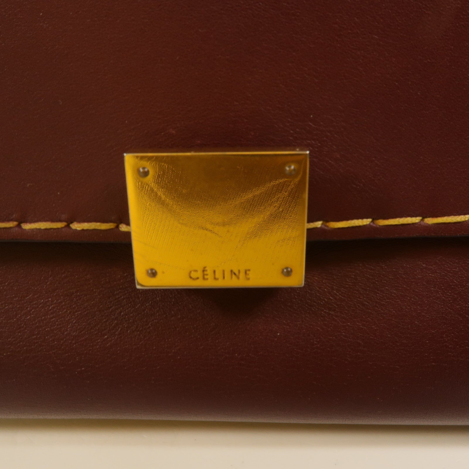 CELINE 牛皮皮革Trapeze手挽肩背兩用袋