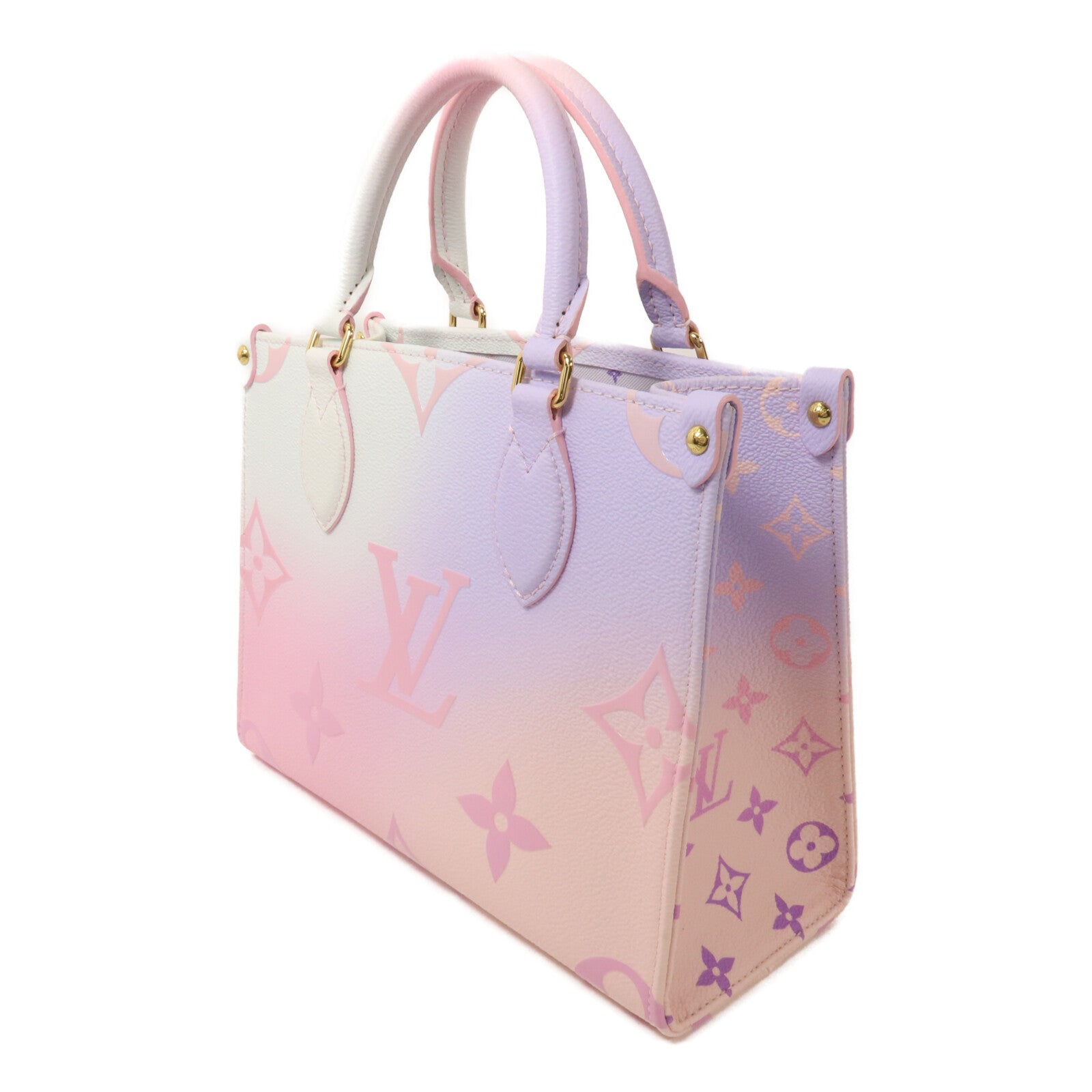 LOUIS VUITTON Monogram Sunrise Pastel On The Go PM手挽肩背兩用袋