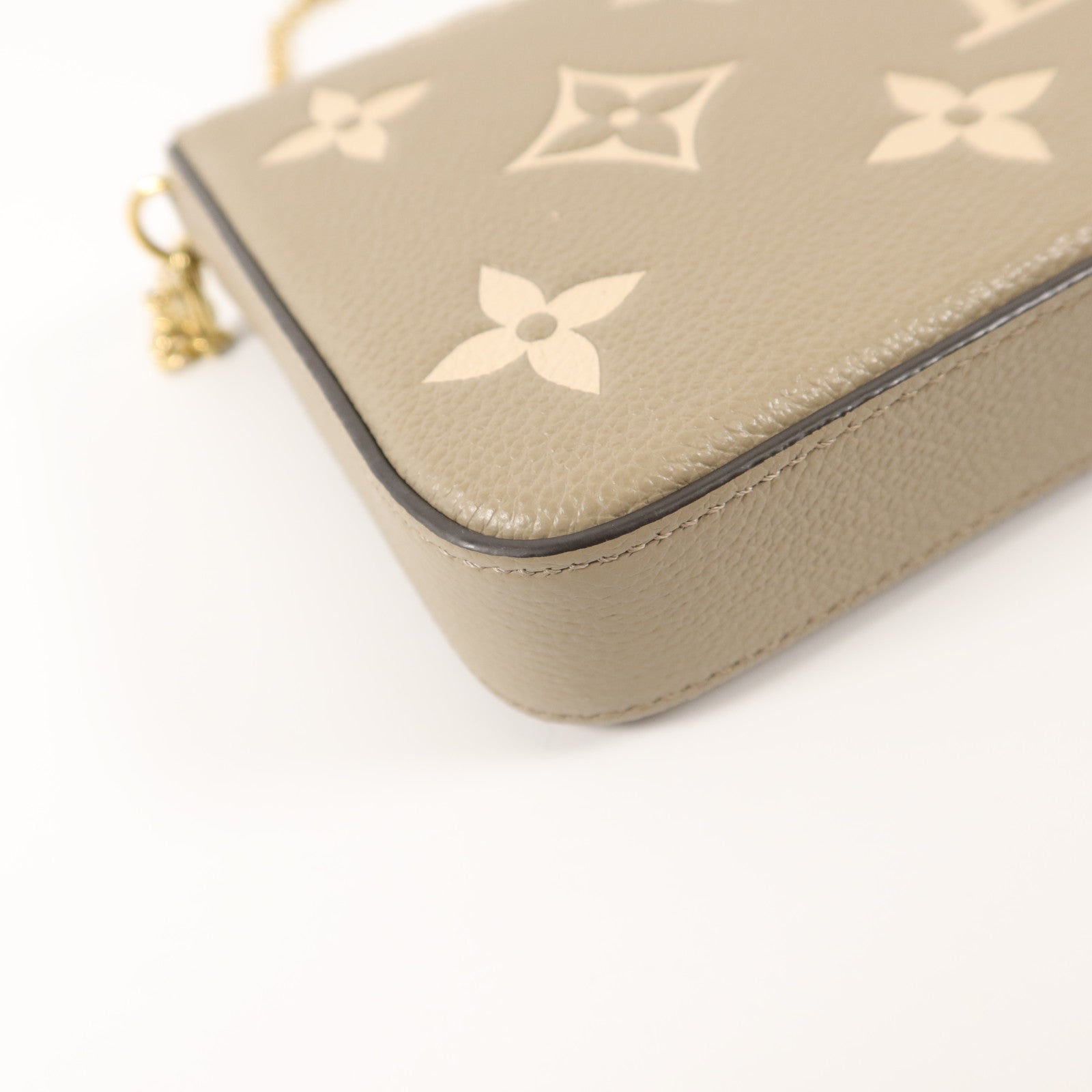 LOUIS VUITTON Monogram Empreinte Pochette Felicie鏈帶肩背袋