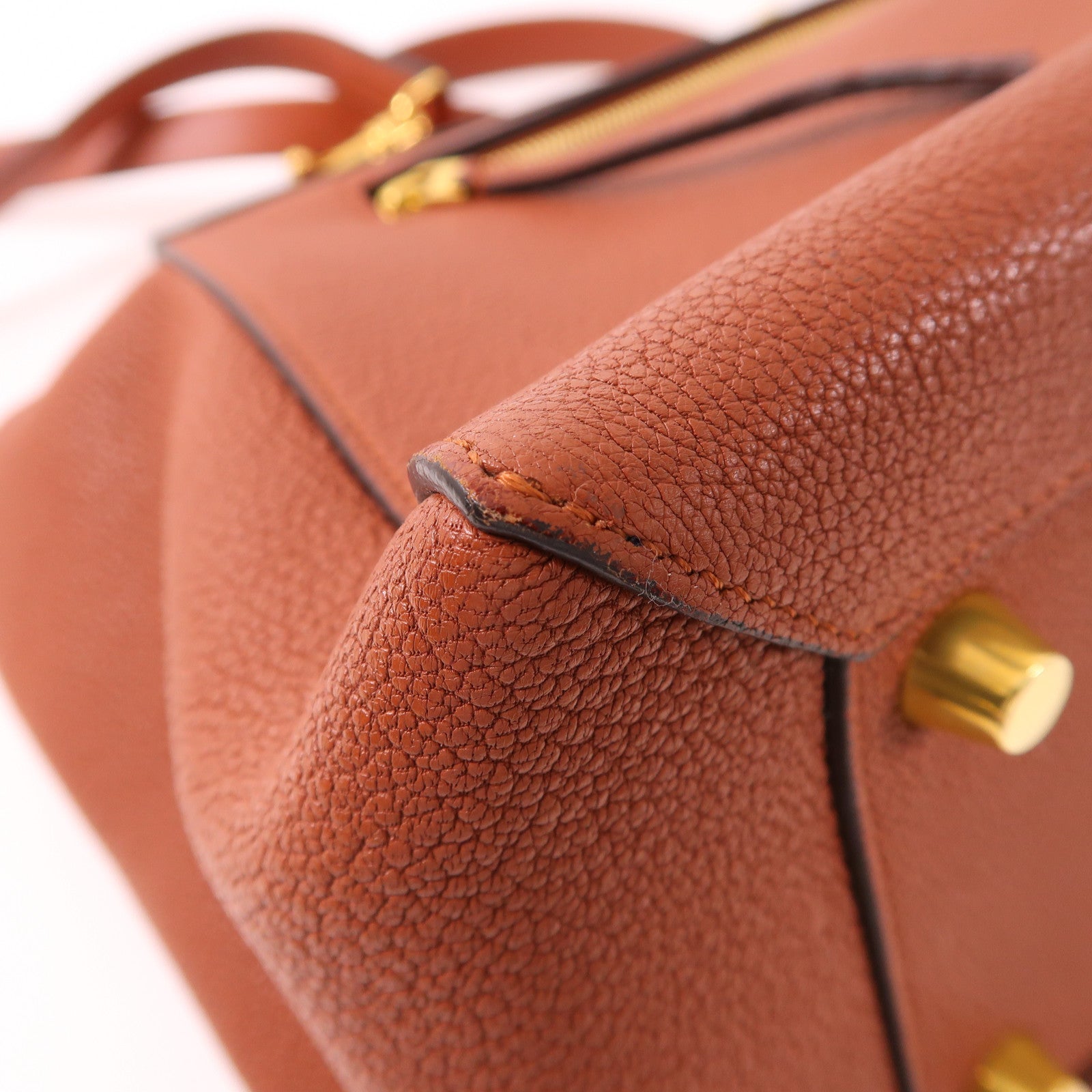 CELINE 牛皮皮革Micro Belt金扣手挽肩背兩用袋