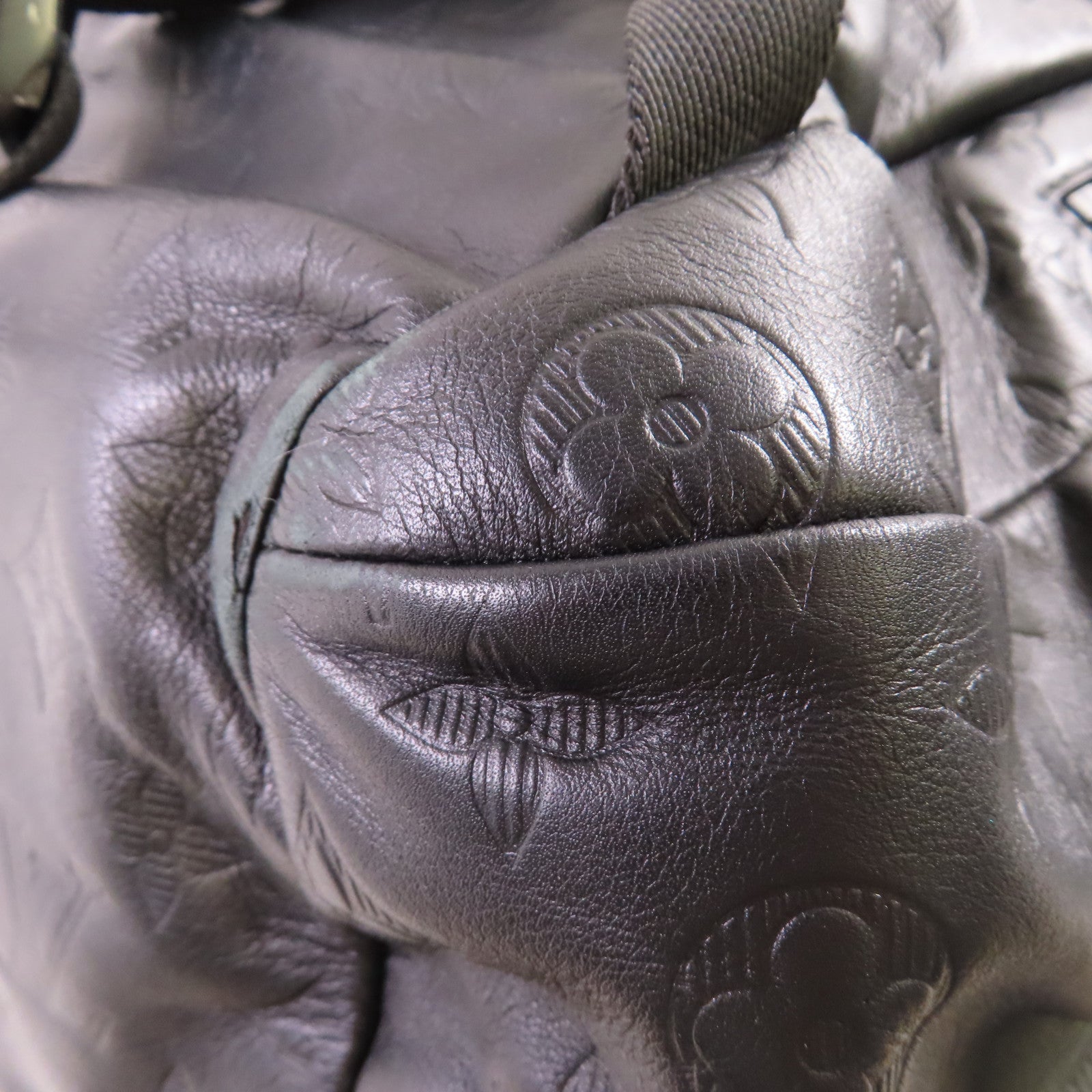 LOUIS VUITTON Monogram Empreinte Trekking Backpack背包黑色
