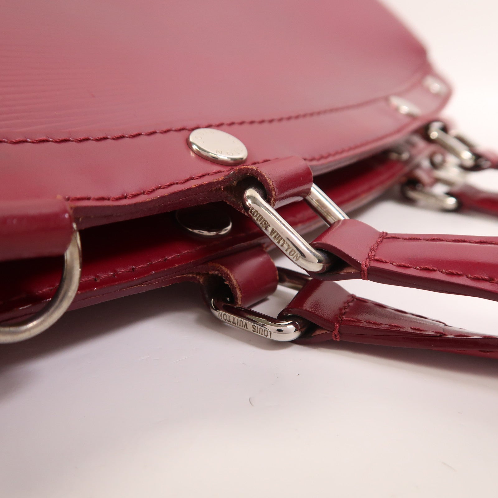 LOUIS VUITTON Epi Brea MM銀扣手挽肩背兩用袋