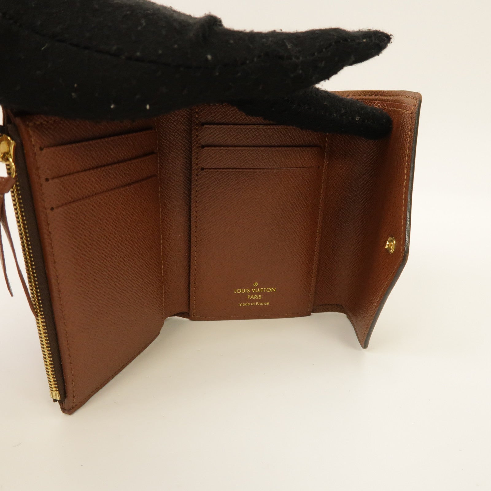 LOUIS VUITTON Monogram Victorine Wallet金扣錢包啡色