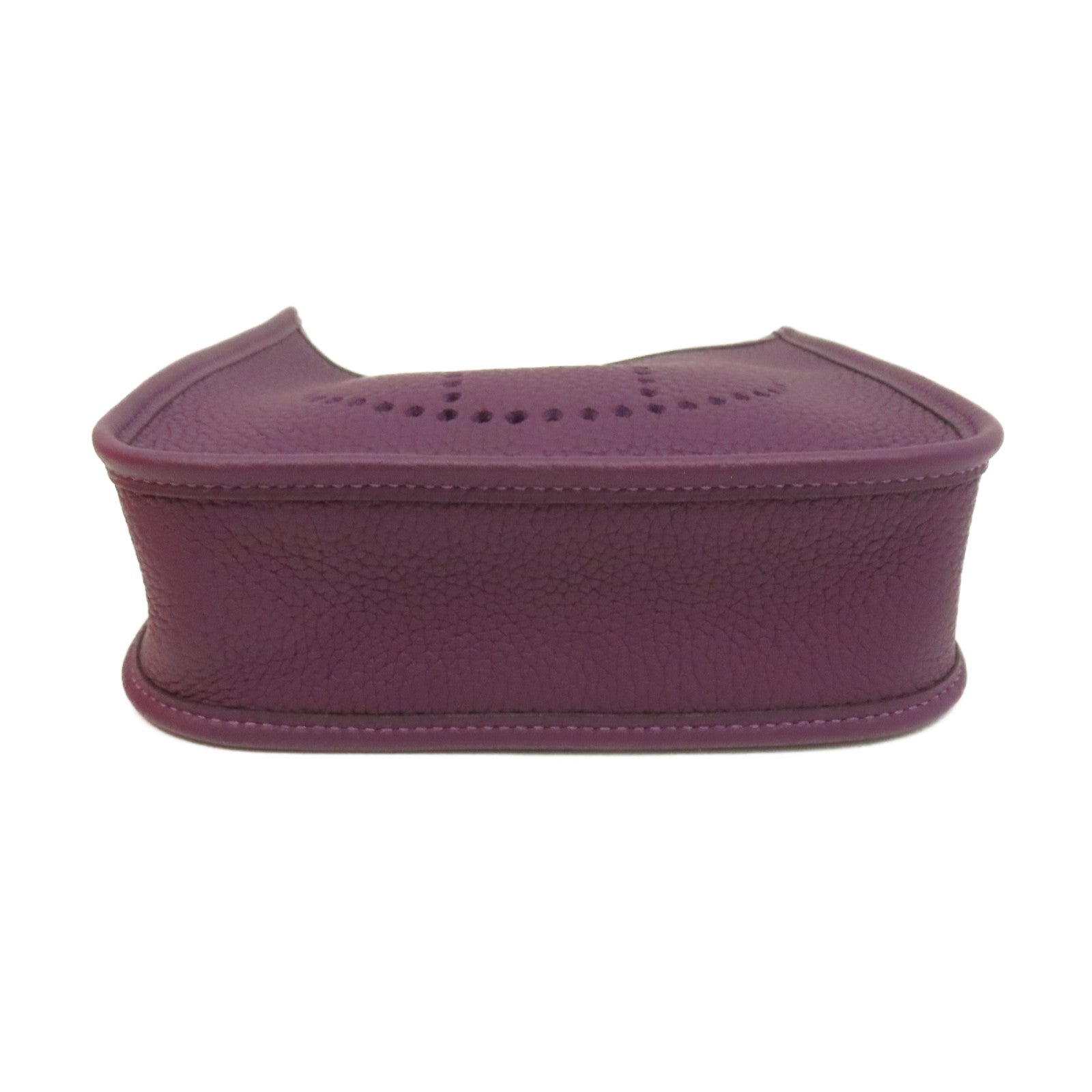 HERMES 【激減優惠】Clemence皮革Evelyne TPM Shoulder Bag金扣肩背袋Cassis/Rouge Grenat/黑加侖子色/石榴紅