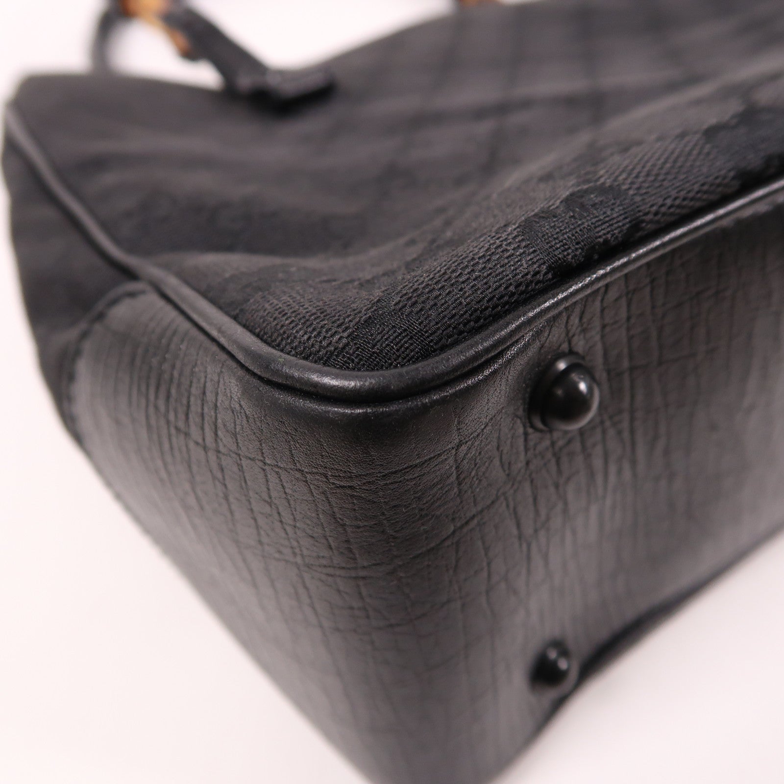 GUCCI 帆布Bamboo Hand Bag手挽袋