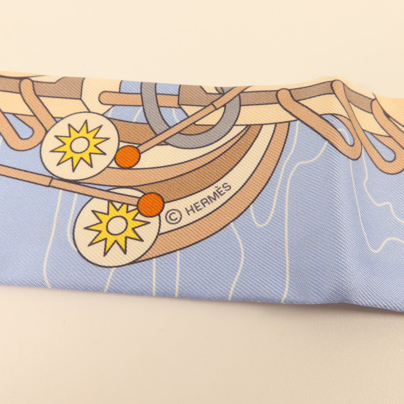 HERMES 絲質Twilly絲巾