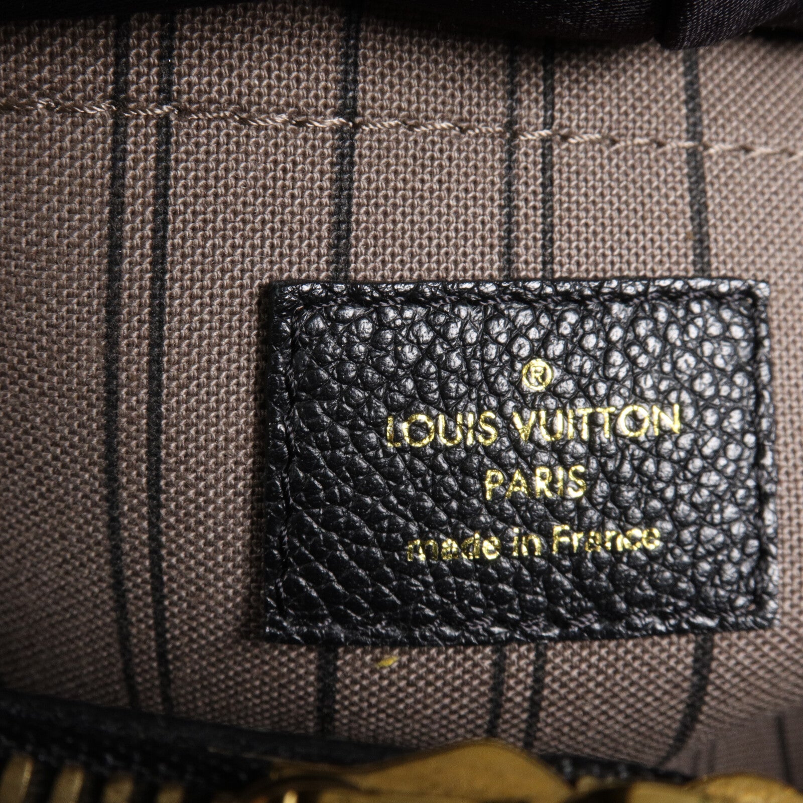 LOUIS VUITTON Monogram Empreinte Montaigne MM手挽肩背兩用袋