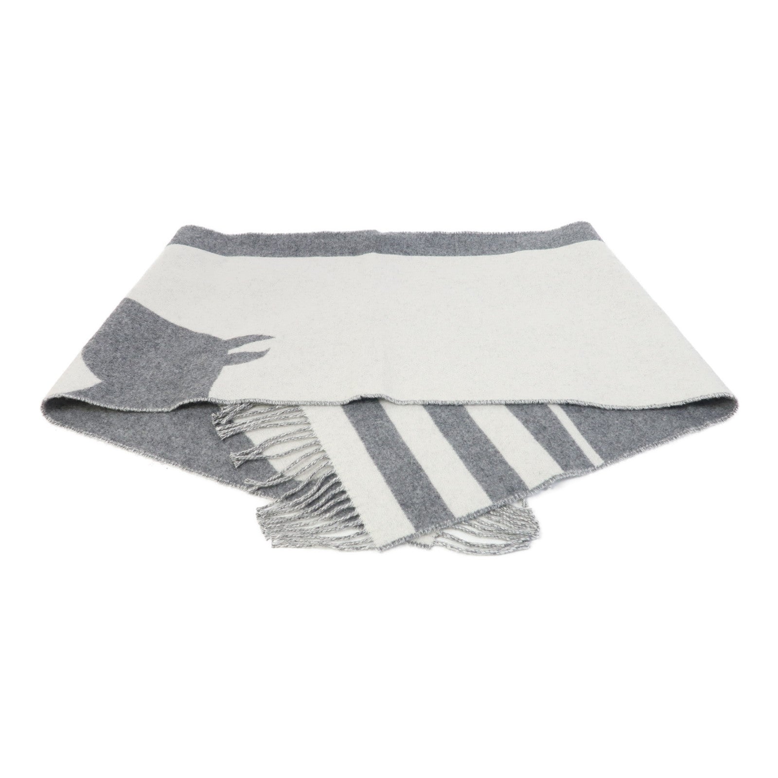 HERMES Cashmere Scarf圍巾灰色