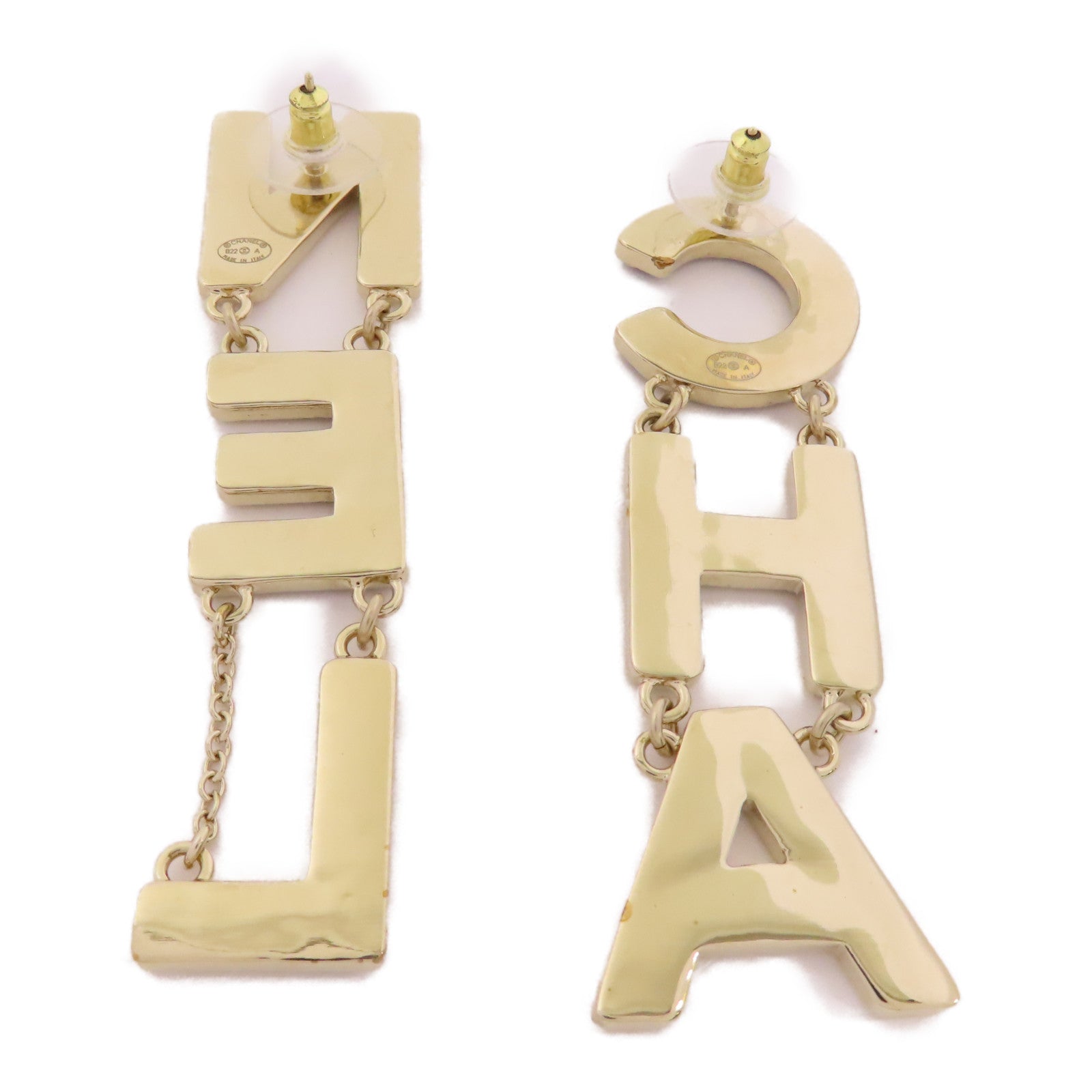 CHANEL 金屬Pierced Earrings耳環