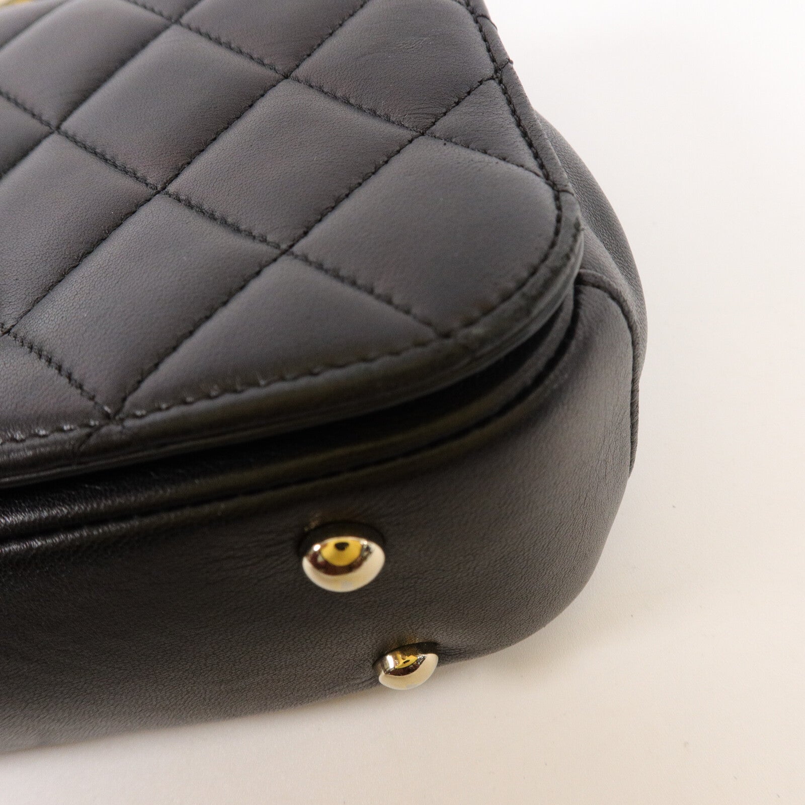 CHANEL 羊皮皮革Carry Chic Flap Bag鏈帶手挽肩背兩用袋