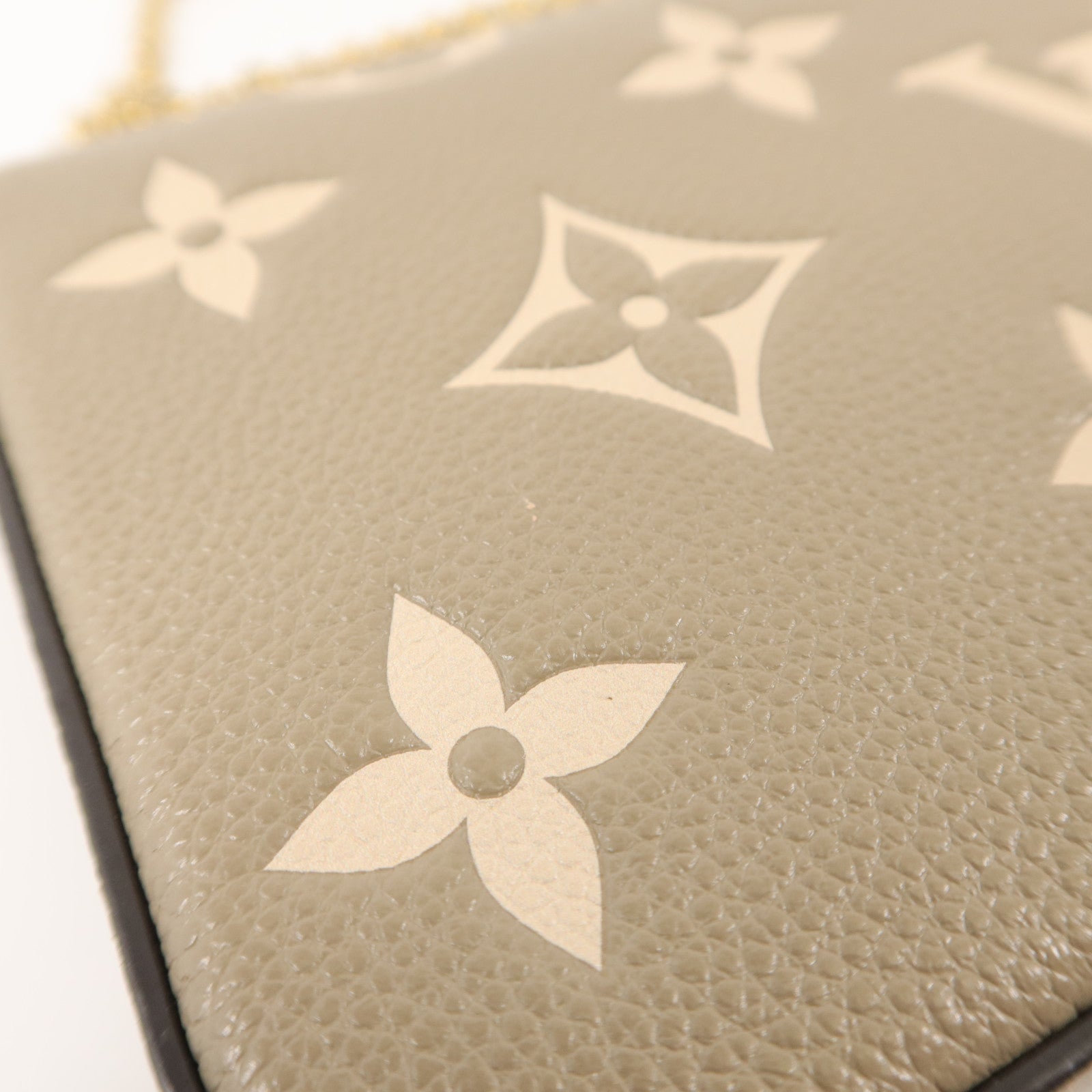 LOUIS VUITTON Monogram Empreinte Pochette Felicie鏈帶肩背袋