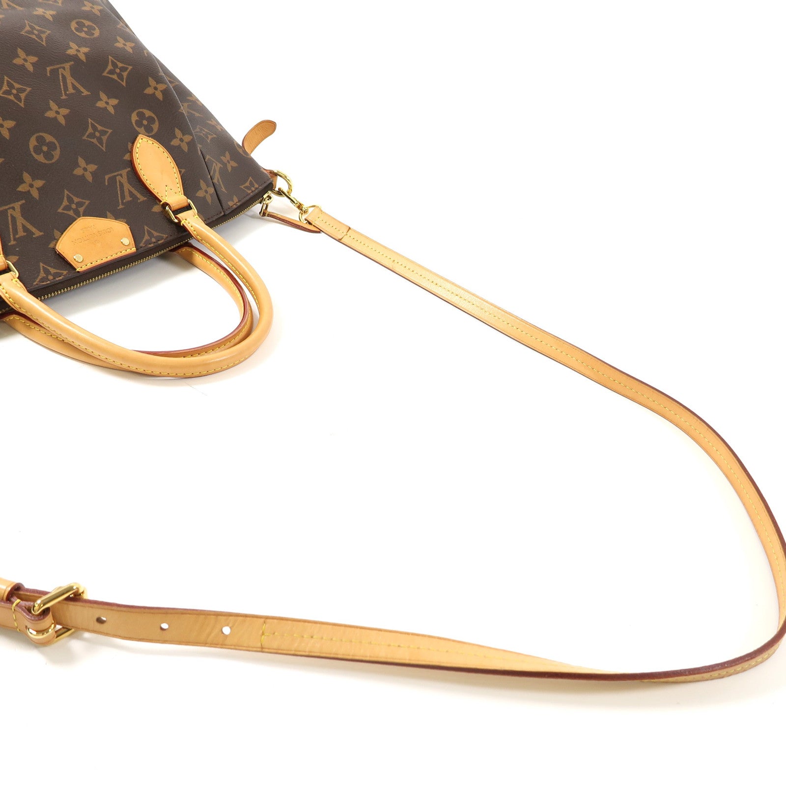 LOUIS VUITTON Monogram Turen金扣手挽肩背兩用袋啡色