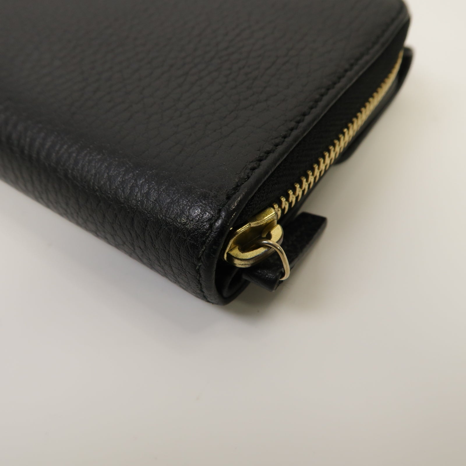 GUCCI 【激減優惠】牛皮皮革Long Wallet金扣長錢包黑色
