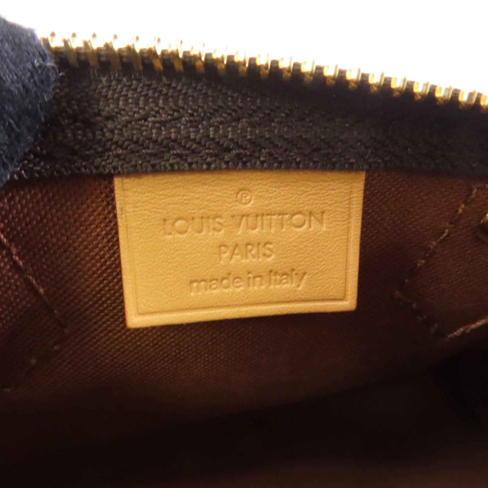 LOUIS VUITTON Monogram Nano Speedy金扣手挽肩背兩用袋啡色