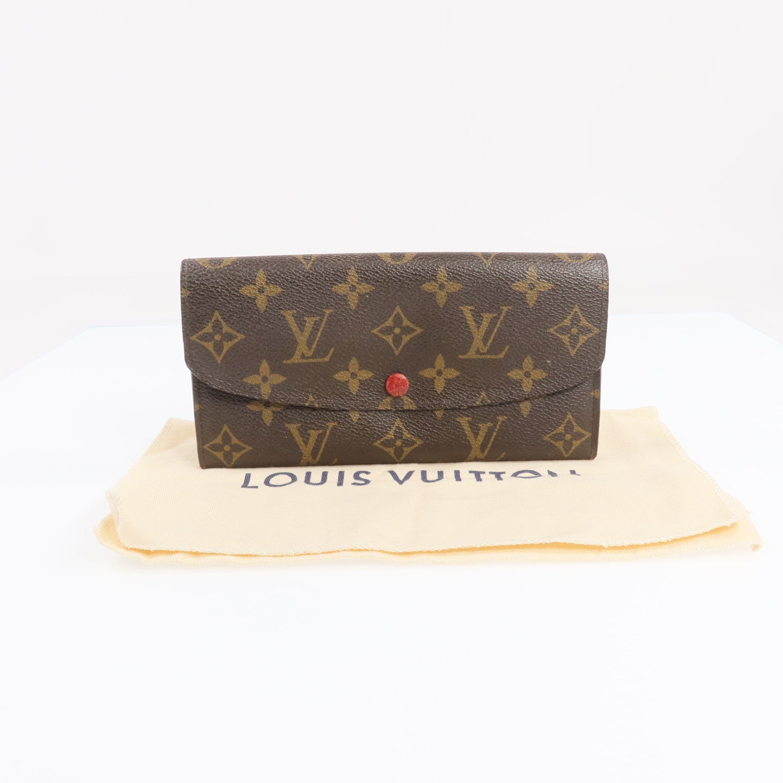 LOUIS VUITTON Monogram Emilie Long Wallet金扣長錢包
