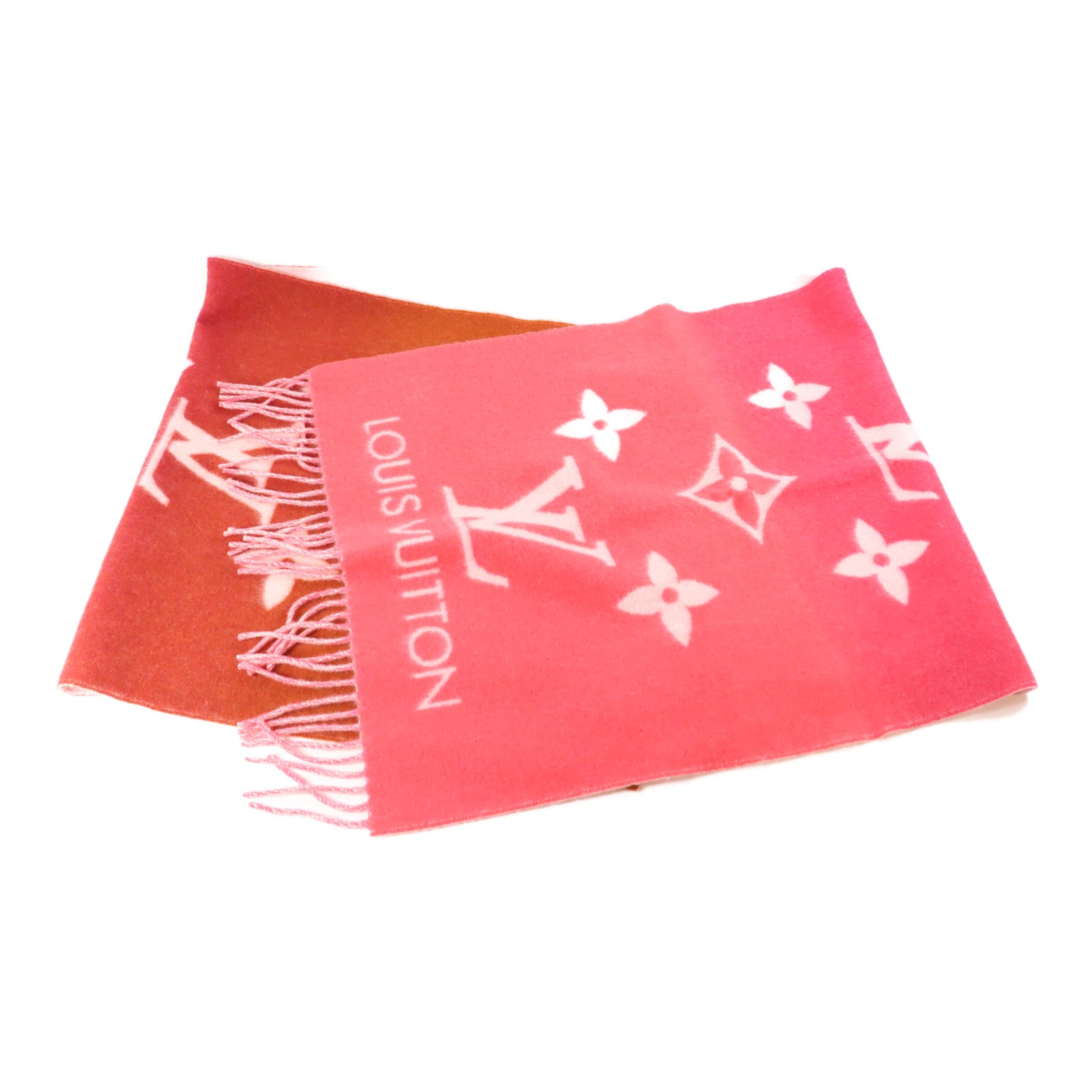 LOUIS VUITTON Cashmere Reykjavik Gradient Scarf頸巾粉紅色