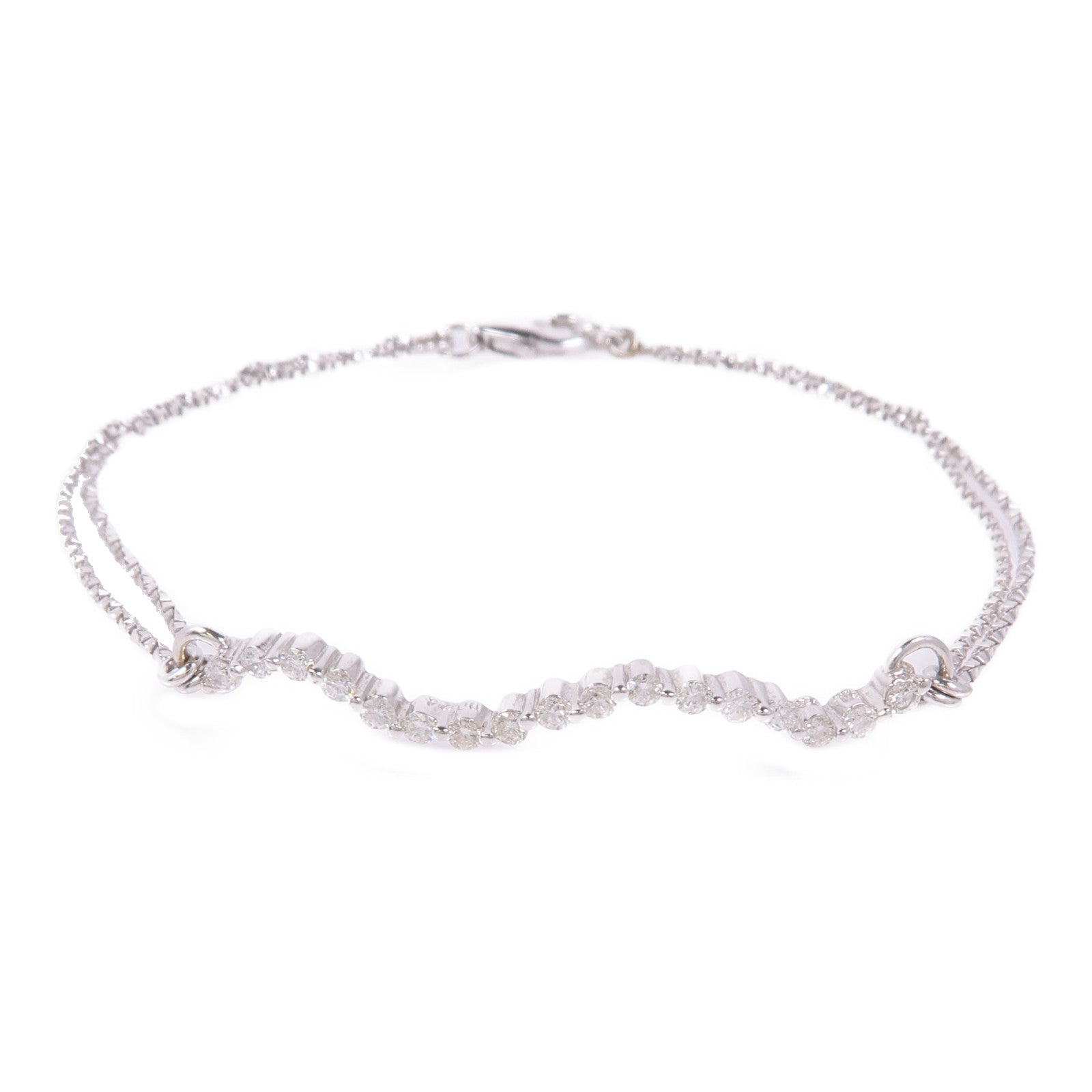 JEWELRY 18K白金Diamond Bracelet鑽石手鏈