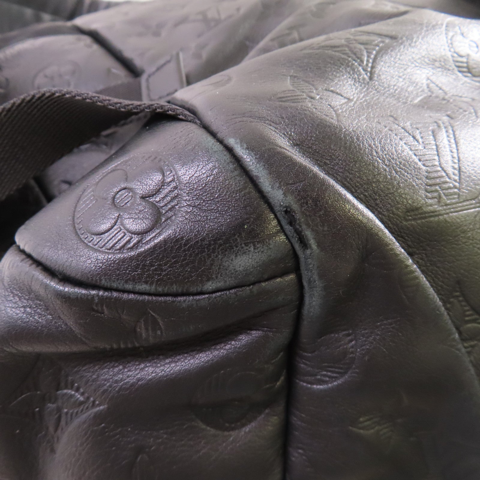 LOUIS VUITTON Monogram Empreinte Trekking Backpack背包黑色