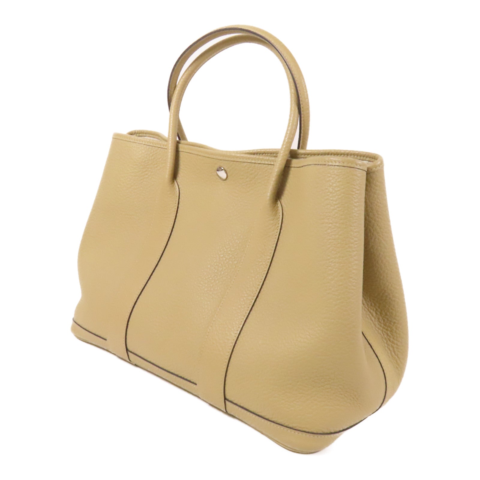 HERMES Negonda皮革Garden Party PM銀扣手挽袋Trench