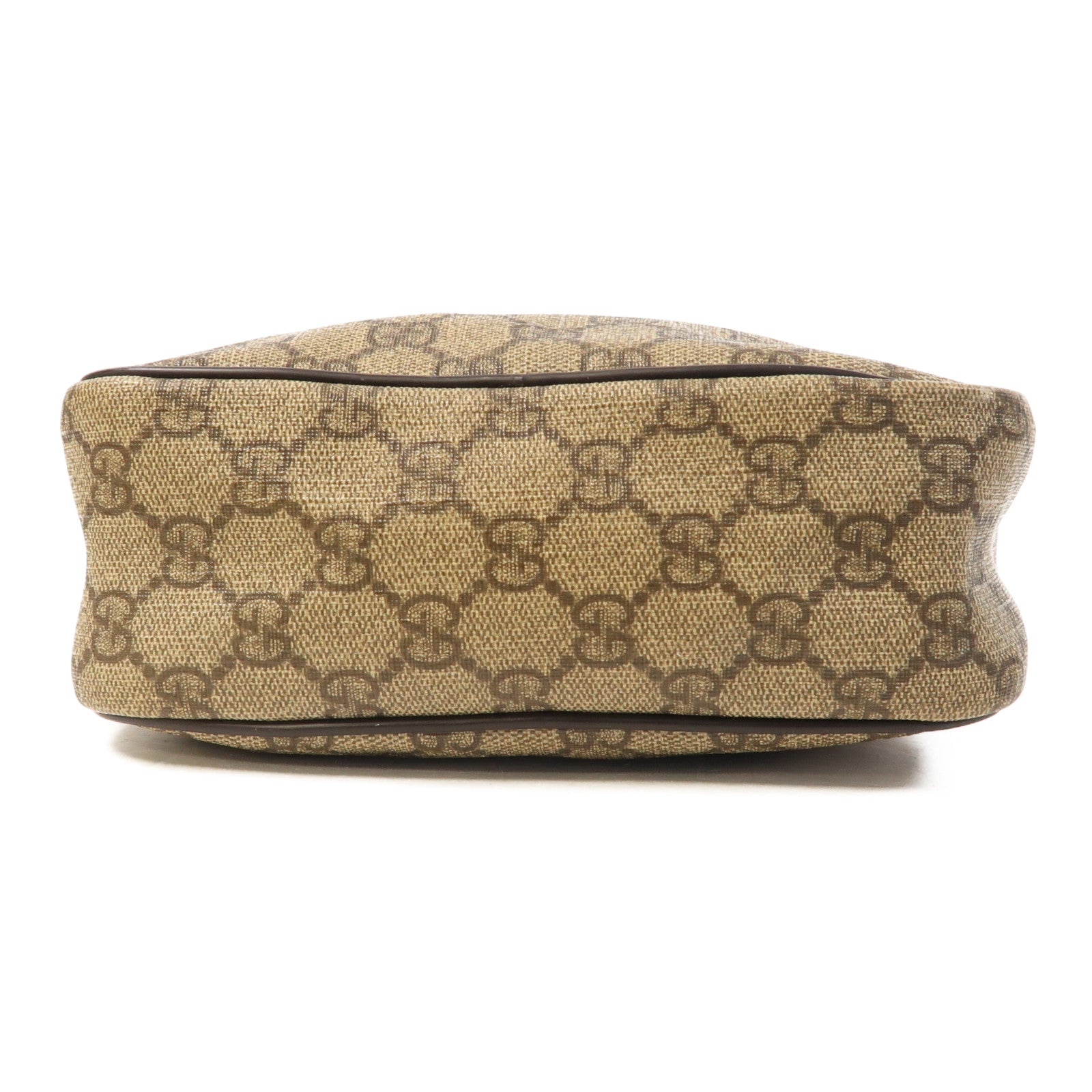 GUCCI 【激減優惠】塗層帆布Shoulder Bag金扣啡色