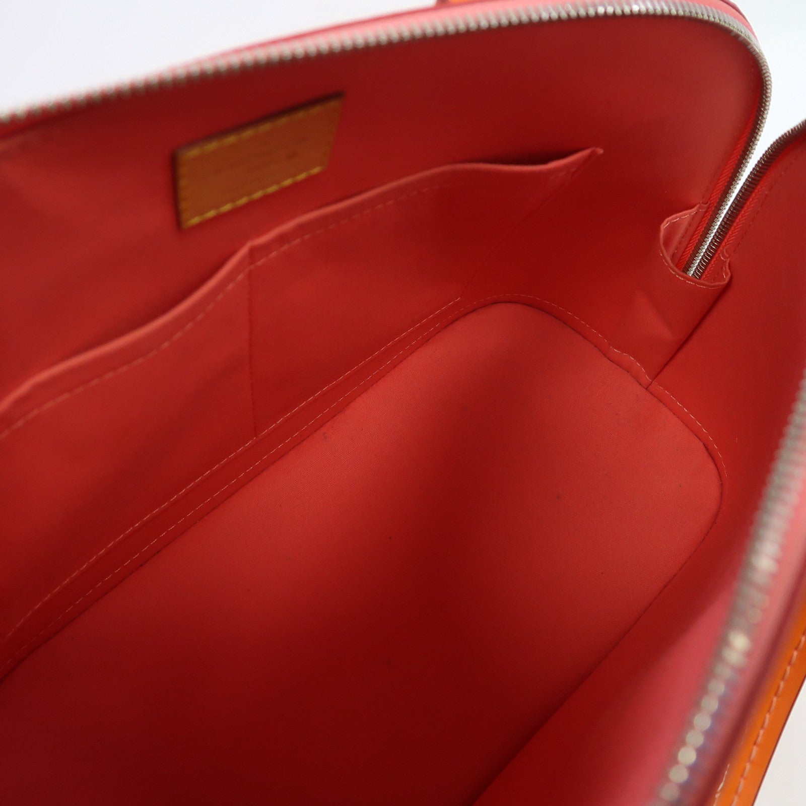 LOUIS VUITTON Vernis Alma PM銀扣手挽袋