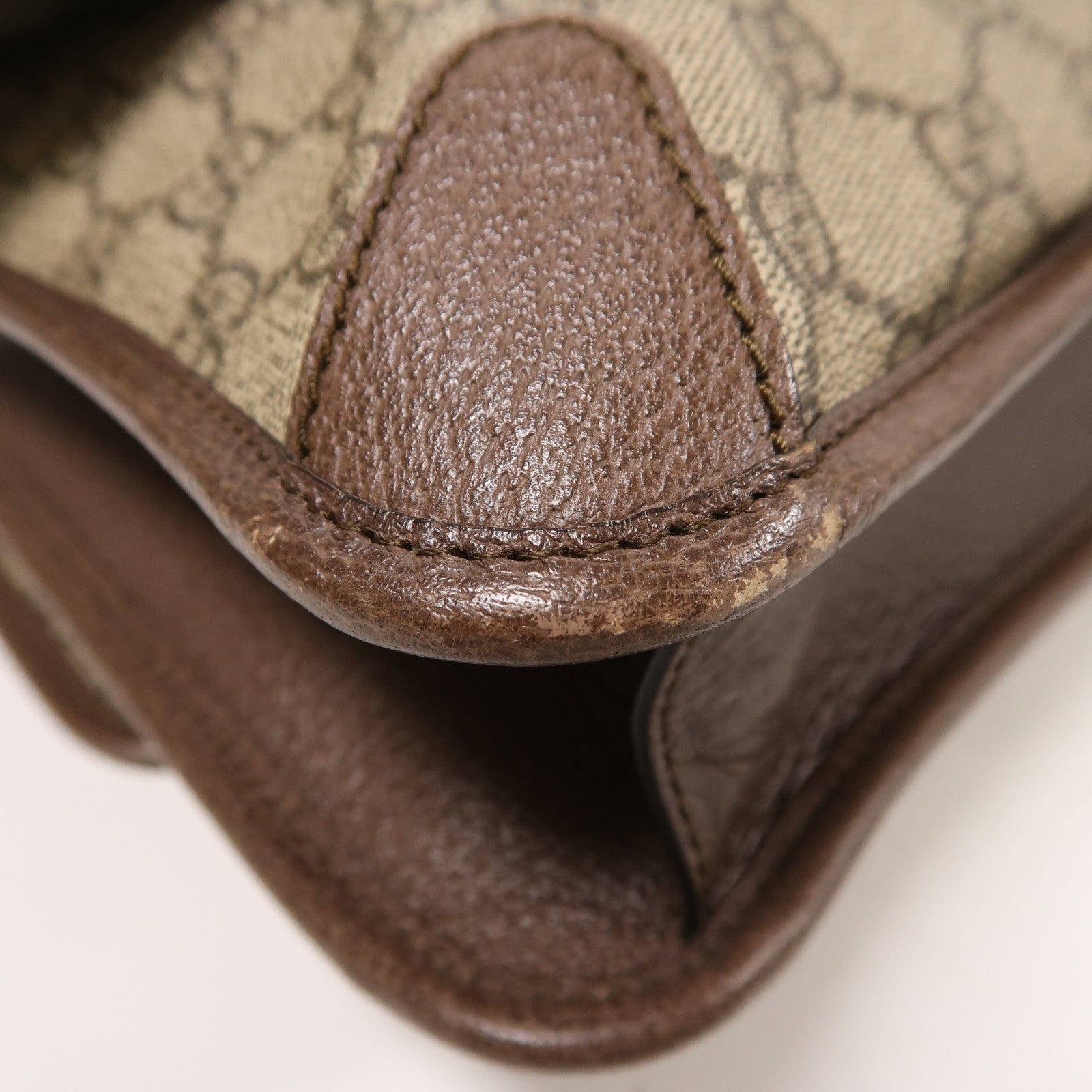 GUCCI 【激減優惠】塗層帆布Shoulder Bag金扣肩背袋