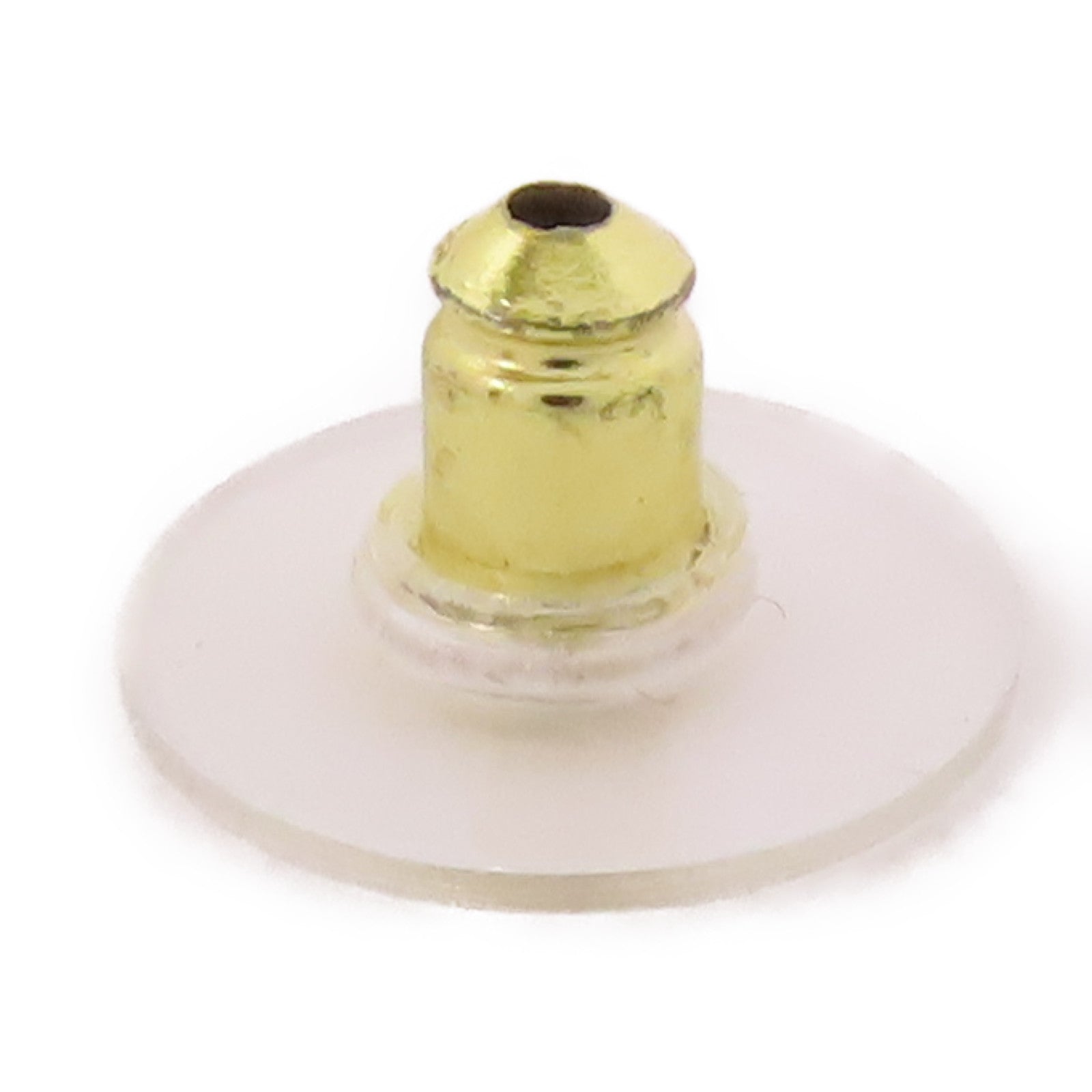 CHANEL CC Pierced Earrings Metal Gold Black White