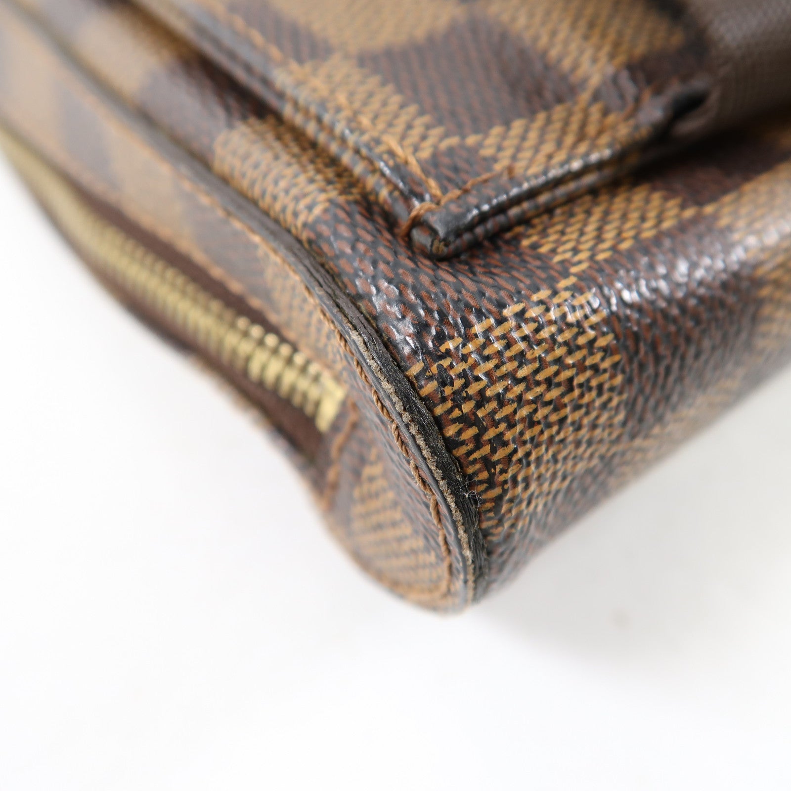 LOUIS VUITTON 【激減優惠】Damier Ebene Geronimos金扣腰包啡色