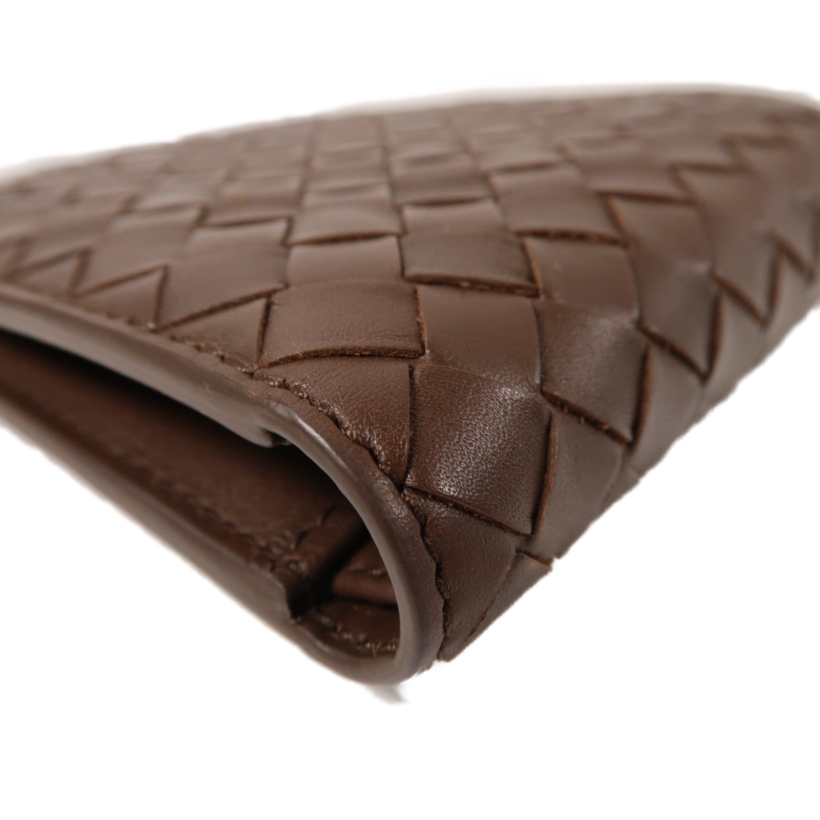 BOTTEGA VENETA 織紋皮革Wallet錢包啡色
