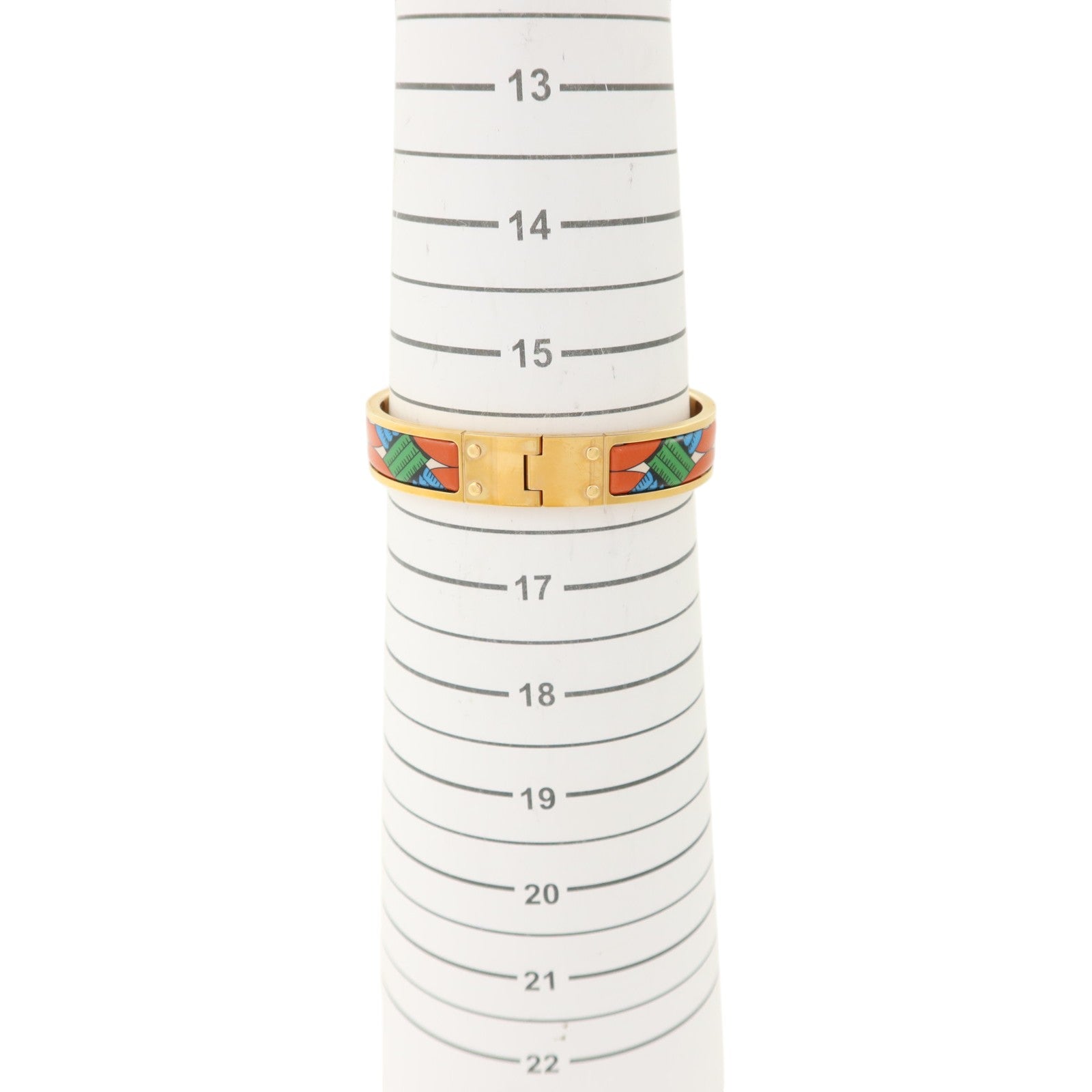 HERMES 金屬/琺瑯Charniere Narrow Bangle手鐲