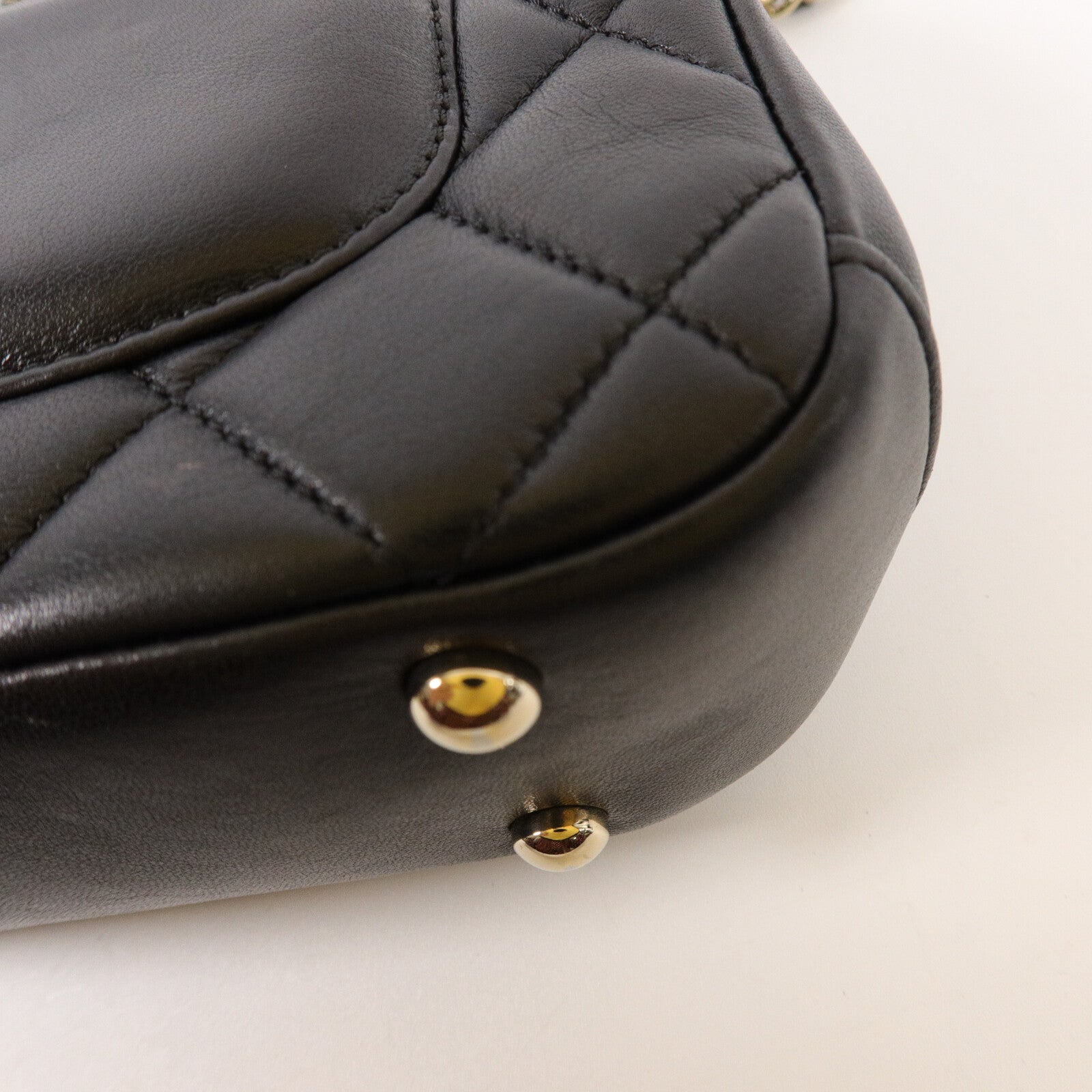 CHANEL 羊皮皮革Carry Chic Flap Bag鏈帶手挽肩背兩用袋