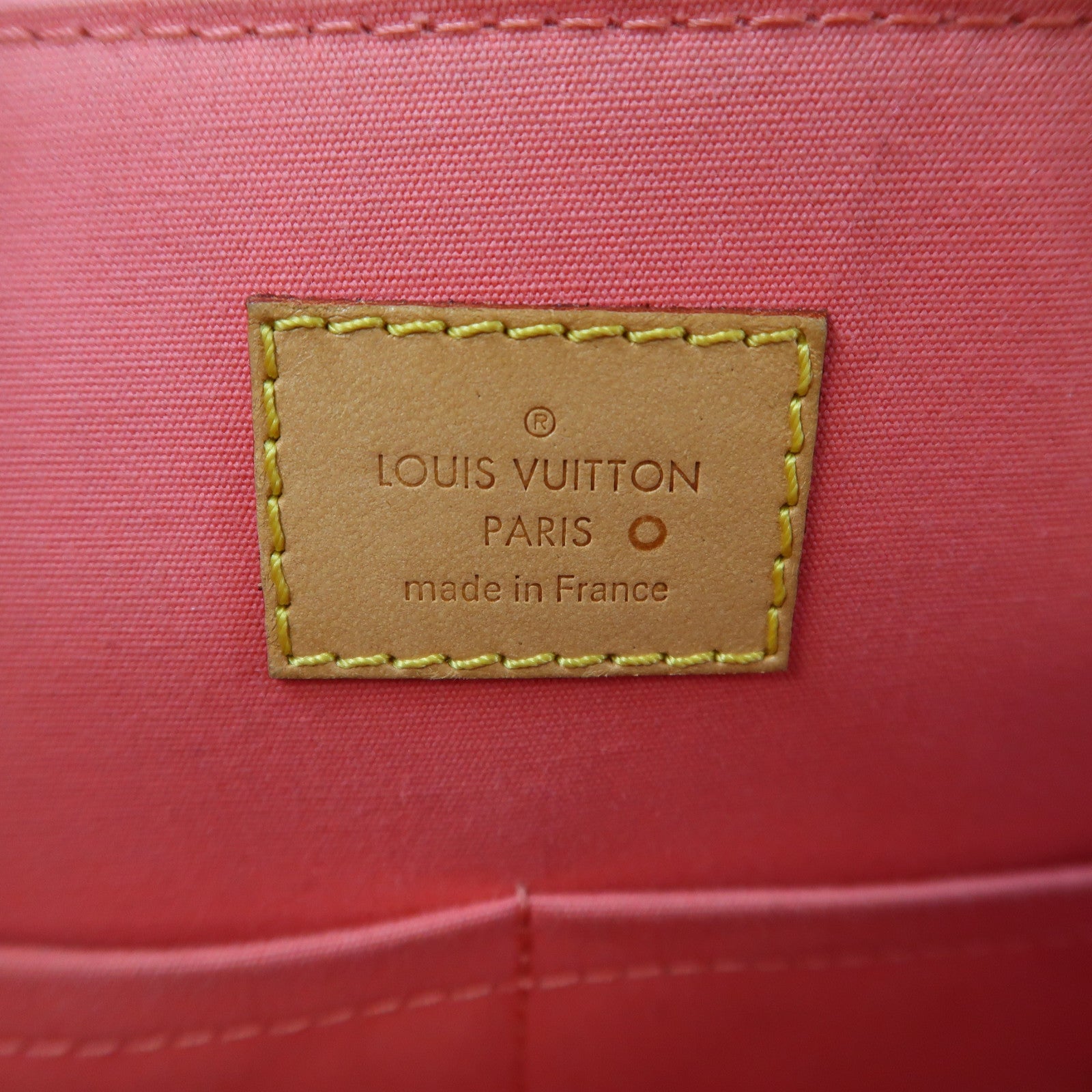 LOUIS VUITTON Vernis Alma PM銀扣手挽袋