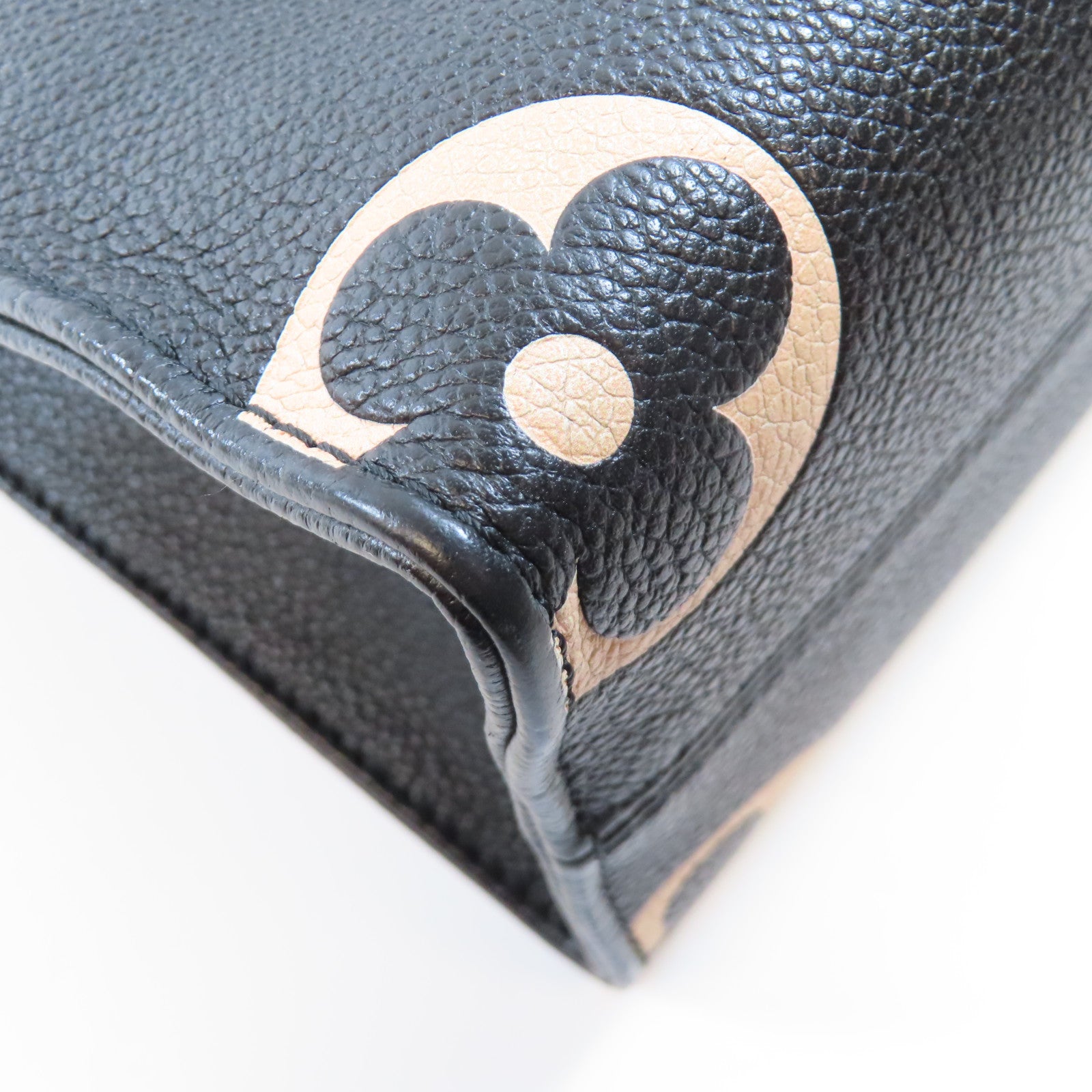 LOUIS VUITTON Monogram Empreinte OnTheGo PM金扣手挽肩背兩用袋黑色/米色