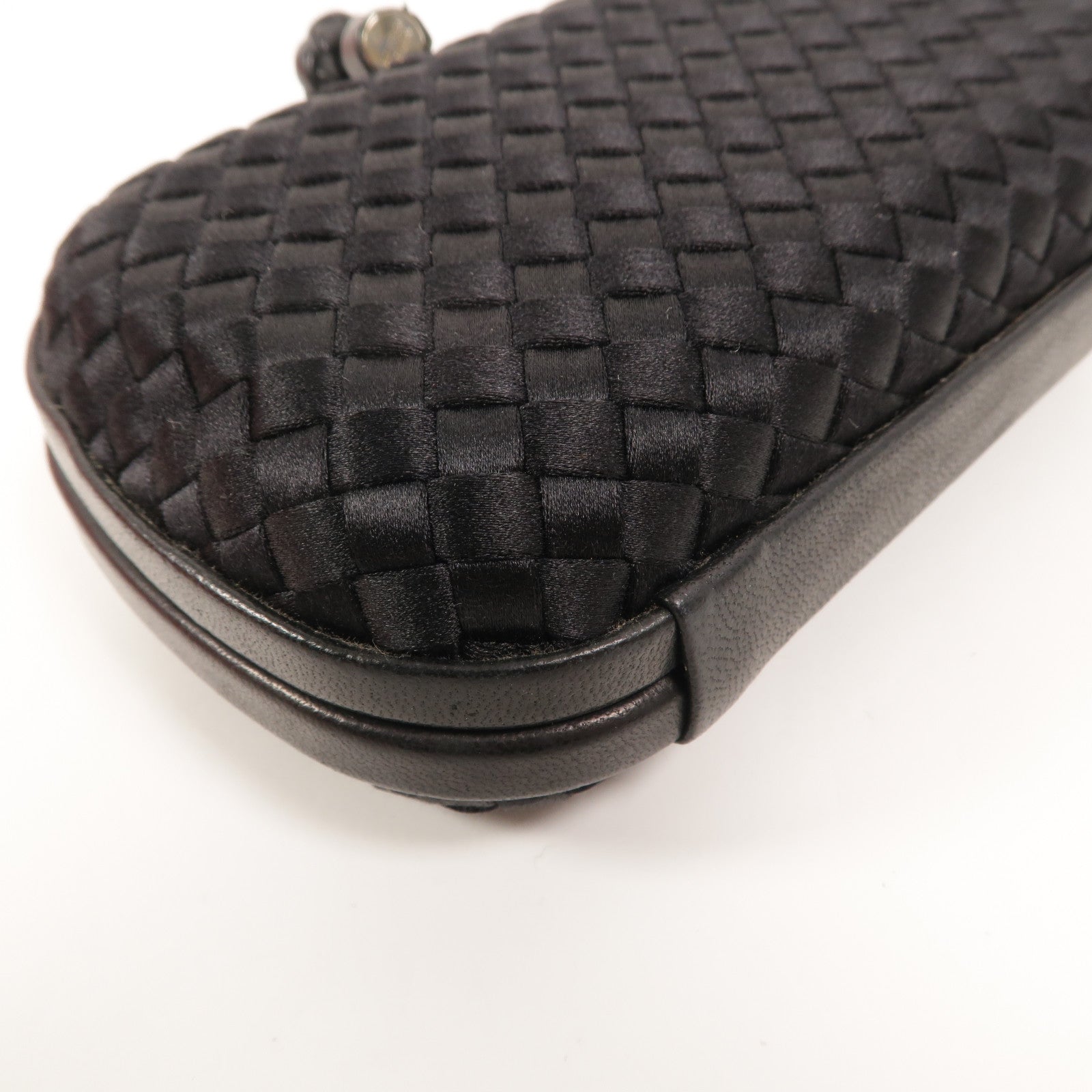 BOTTEGA VENETA 緞面/羊皮皮革Knot Clutch手拿包