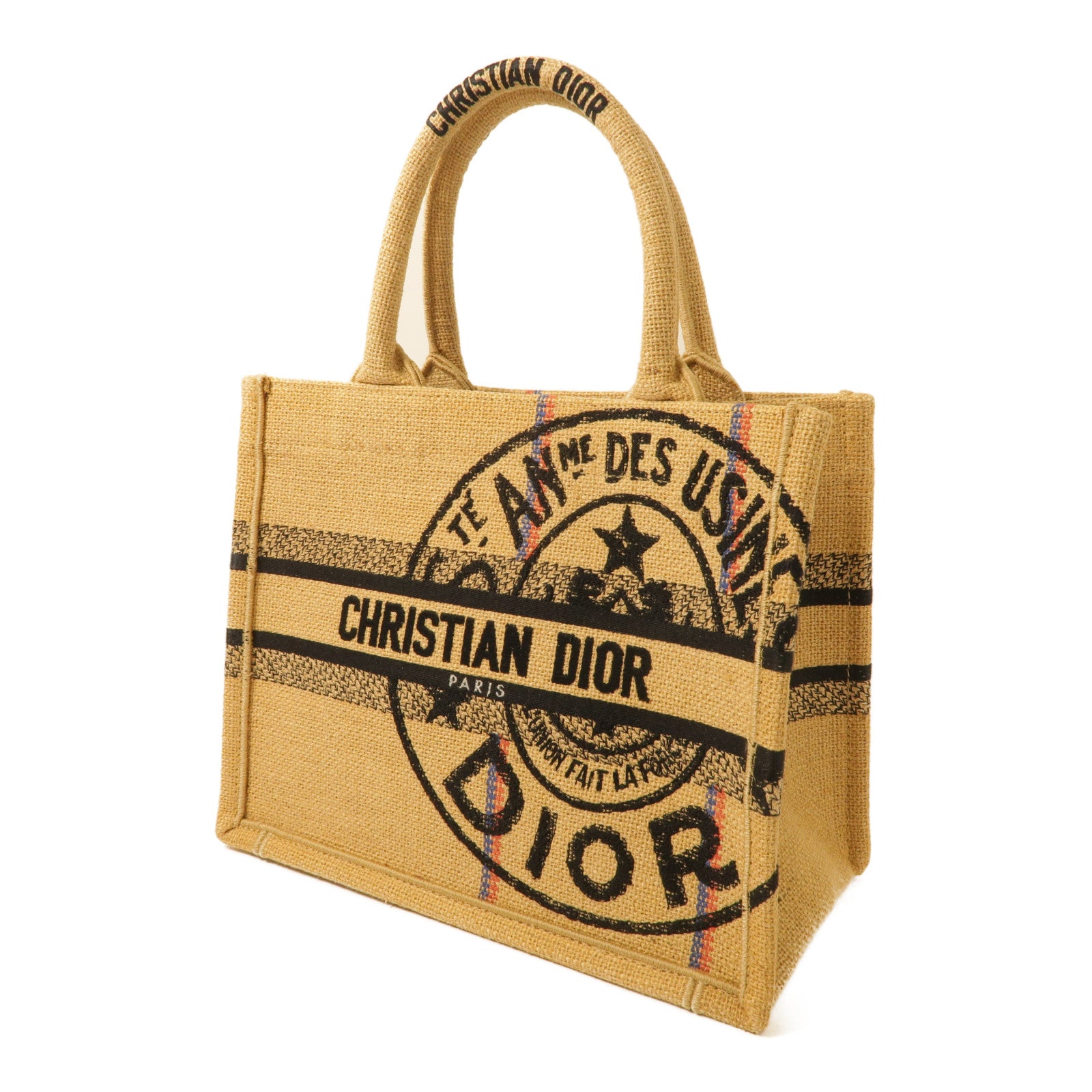Dior Handbag Canvas Brown