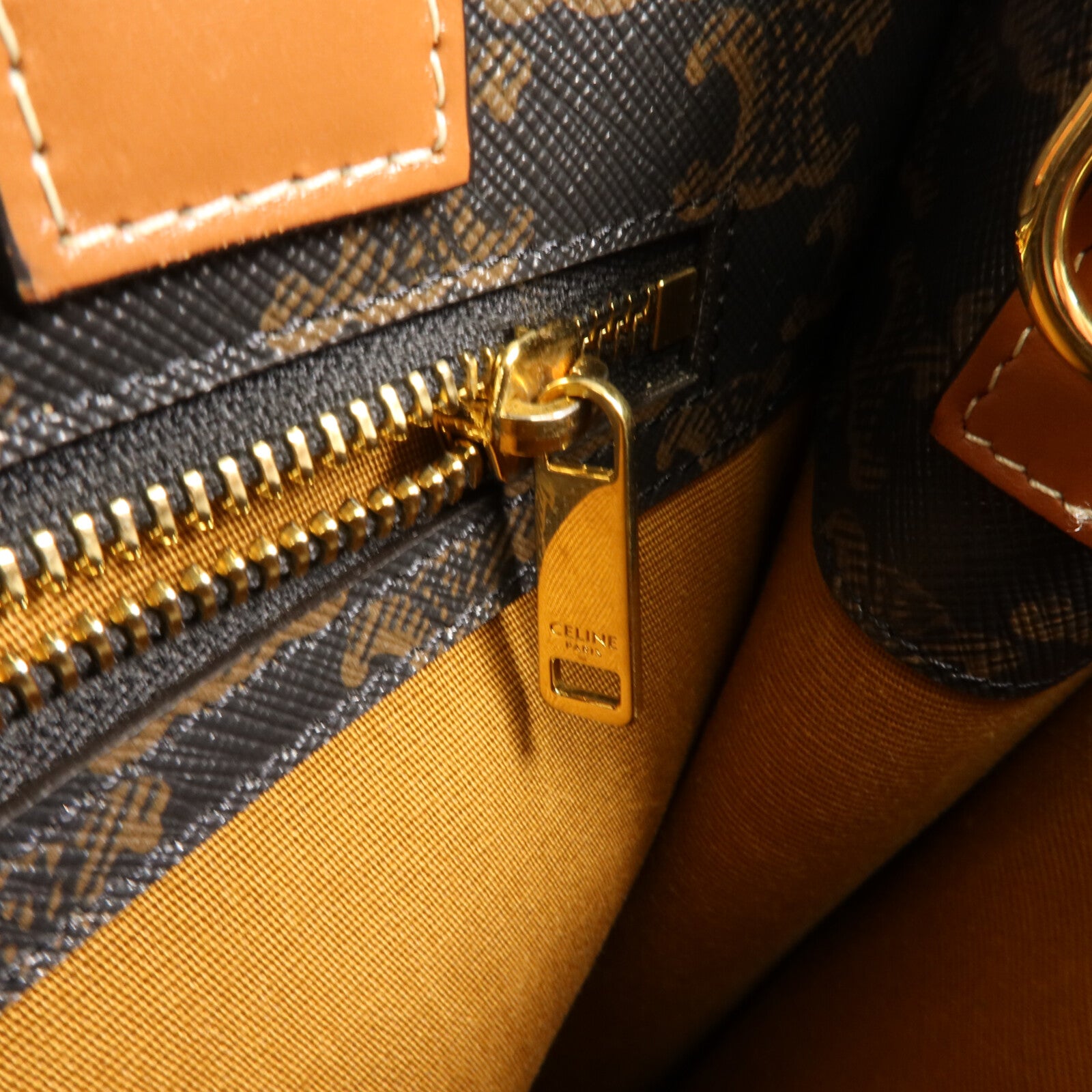 CELINE 塗層帆布Triomphe Cabas Tote Bag手挽肩背兩用袋