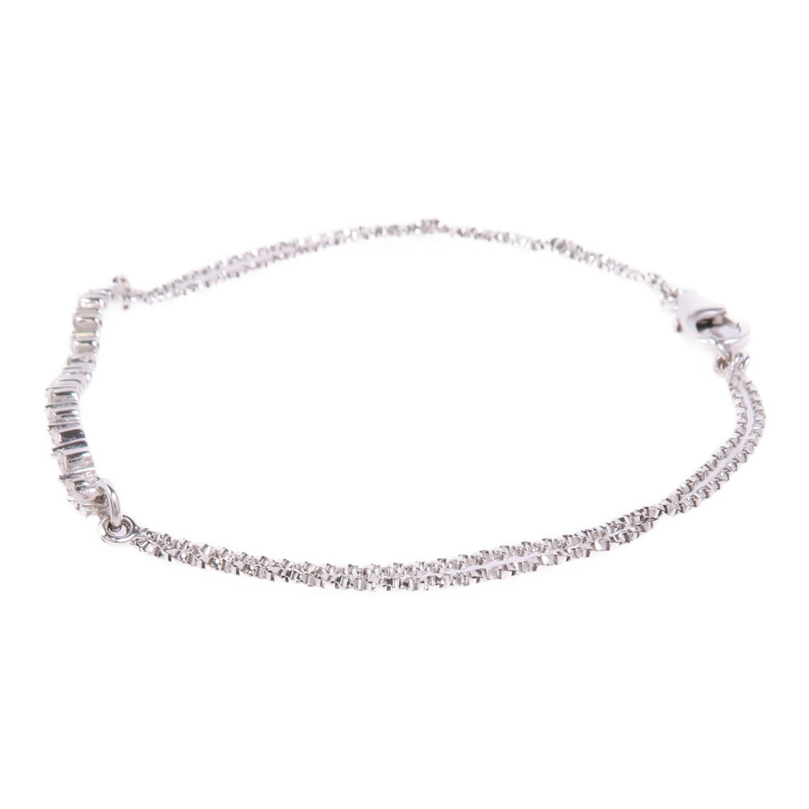 JEWELRY 18K白金Diamond Bracelet鑽石手鏈