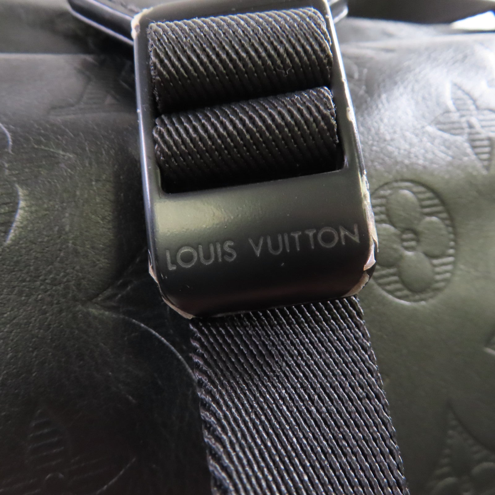 LOUIS VUITTON Monogram Empreinte Trekking Backpack背包黑色