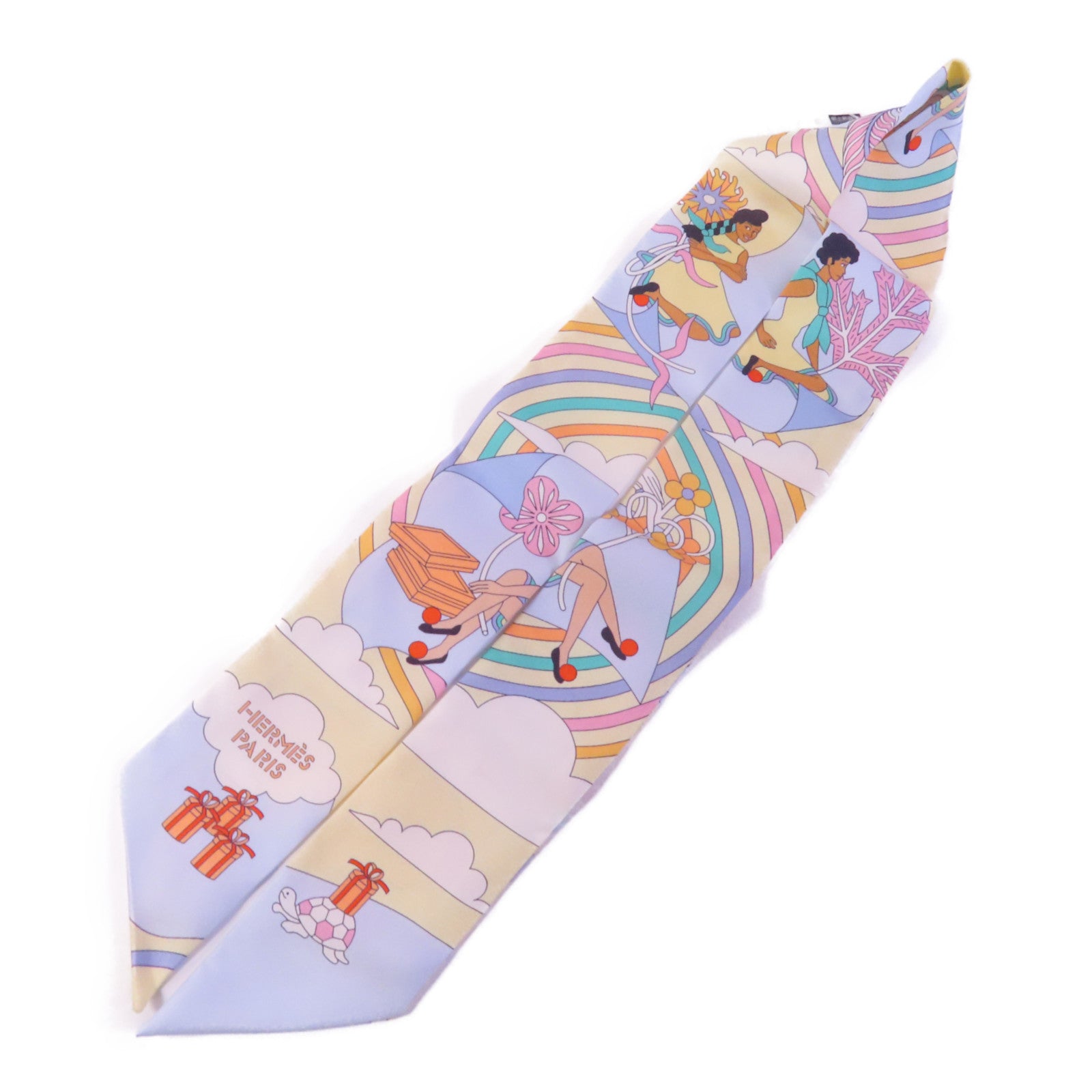 HERMES 絲質Twilly絲巾