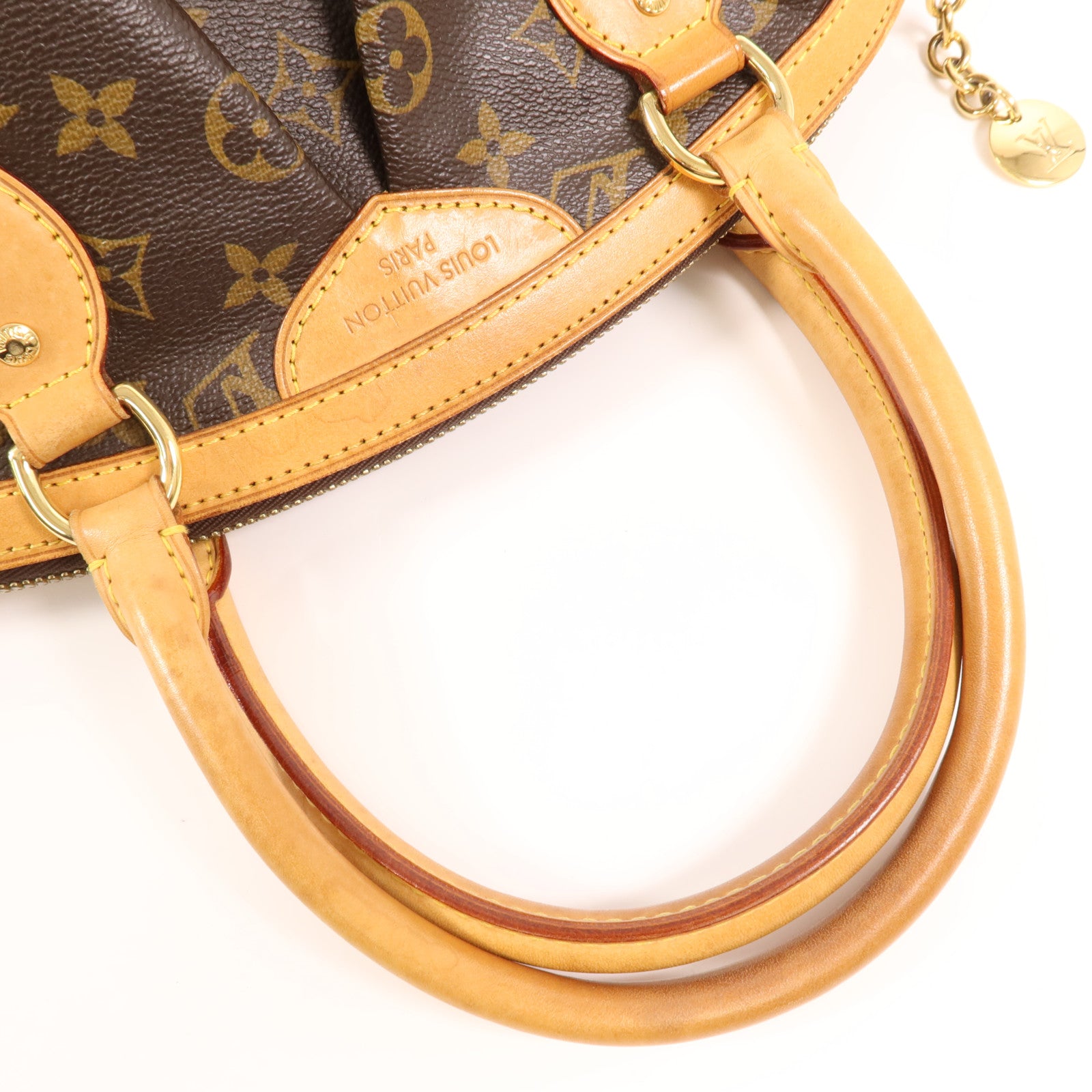 LOUIS VUITTON Monogram Tivoli PM金扣手挽袋